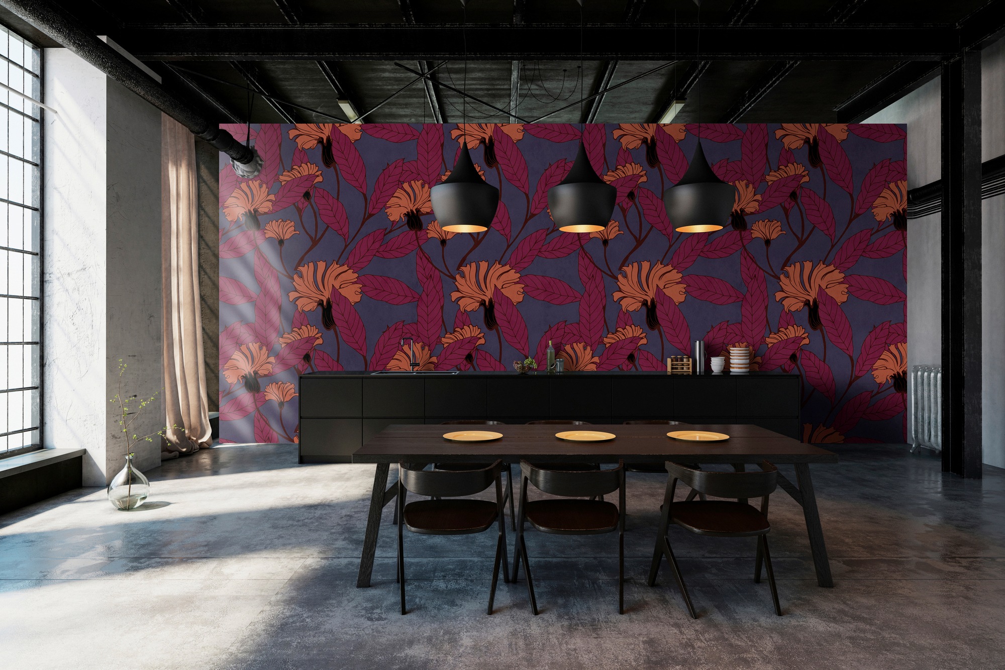 living walls Fototapete »Walls by Patel Cloves 1« glatt Vlies, Wand, Schräge