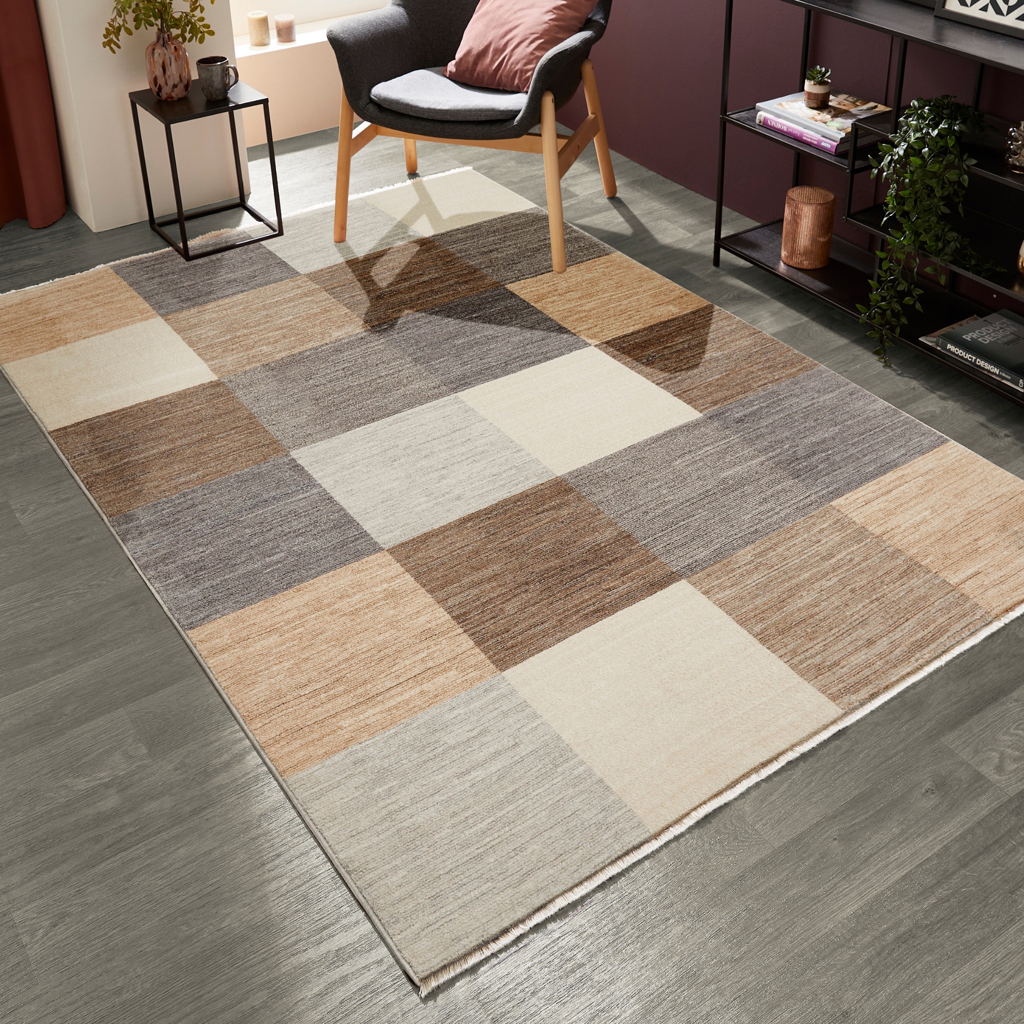 LUXOR living Teppich "Rocco" rechteckig 11 mm Höhe Vintage-Look, verschiedene Designs, mit Fransen, Wohnzimmer