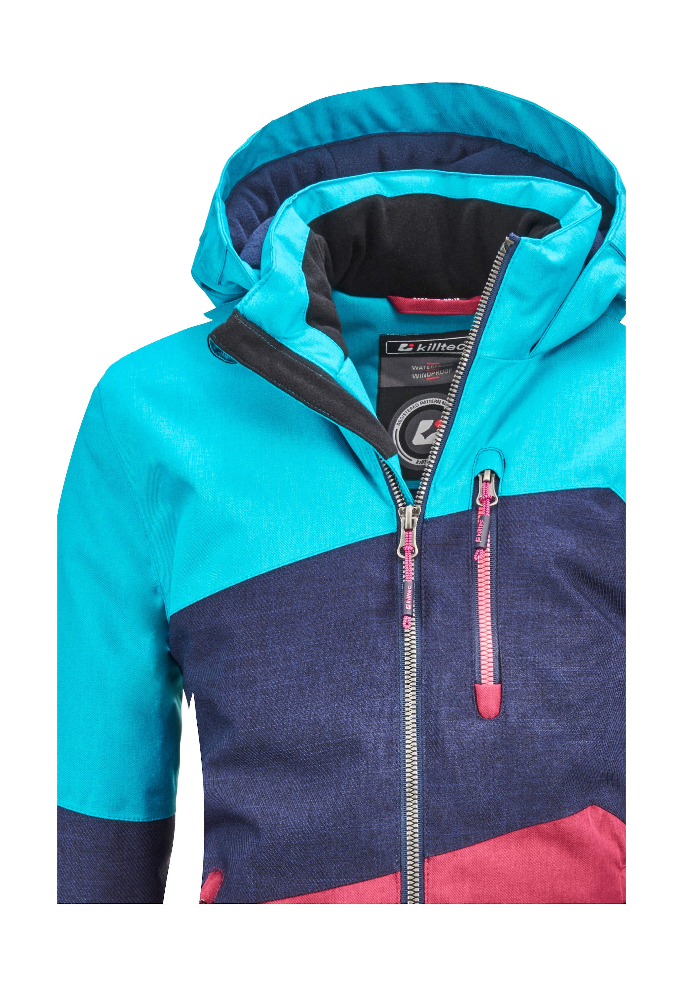Killtec Outdoorjacke »Lynge GRLS JCKT B« Wasserdichte Winterjacke mit Kapuze, Fleece, verstellbaren Ärmeln