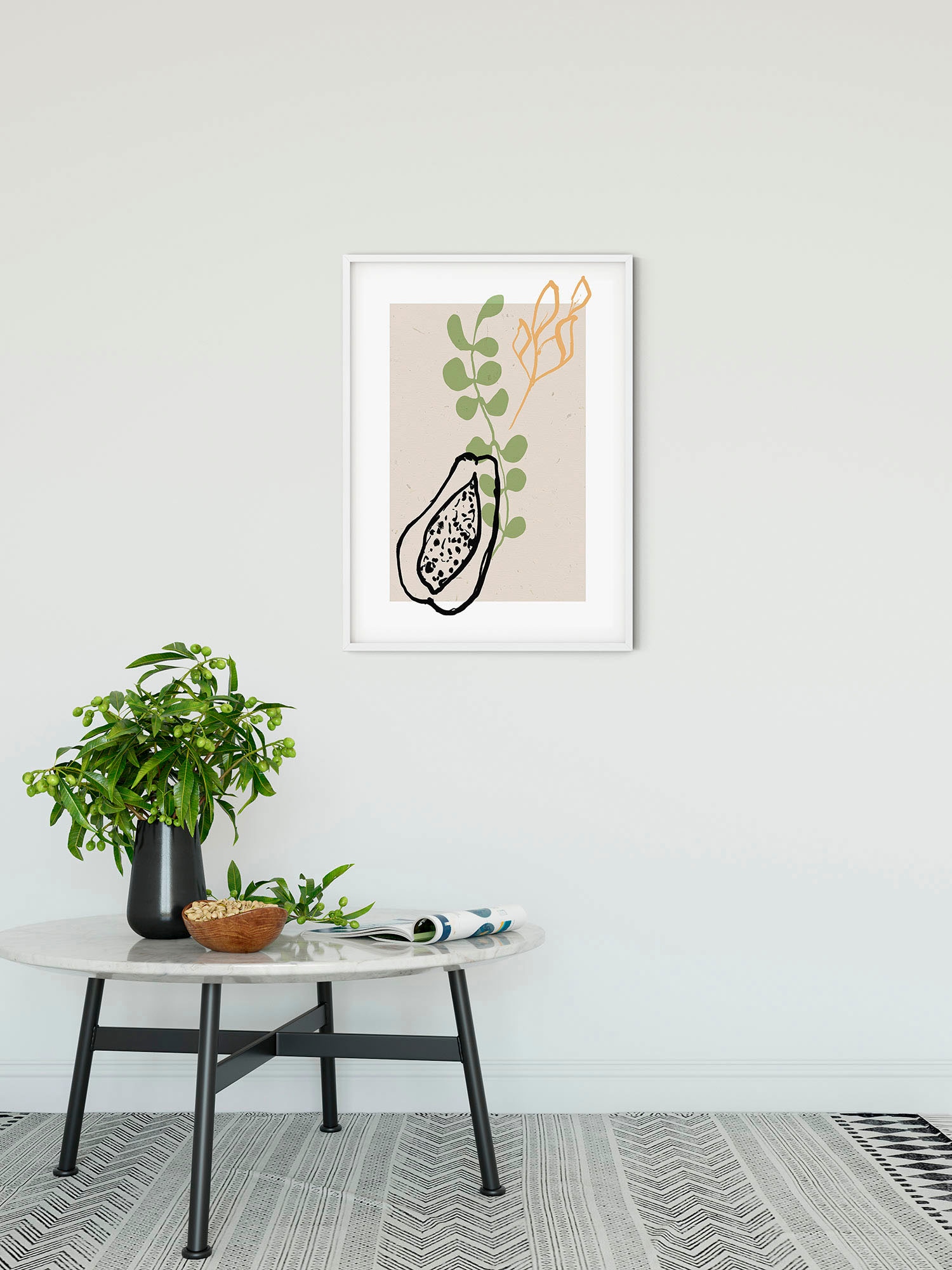 Komar Wandbild »Papaye du paradis«, (1 St.), Deutsches Premium-Poster Fotopapier mit seidenmatter Oberfläche und hoher Lichtbeständigkeit. Für fotorealistische Drucke mit gestochen scharfen Details und hervorragender Farbbrillanz.