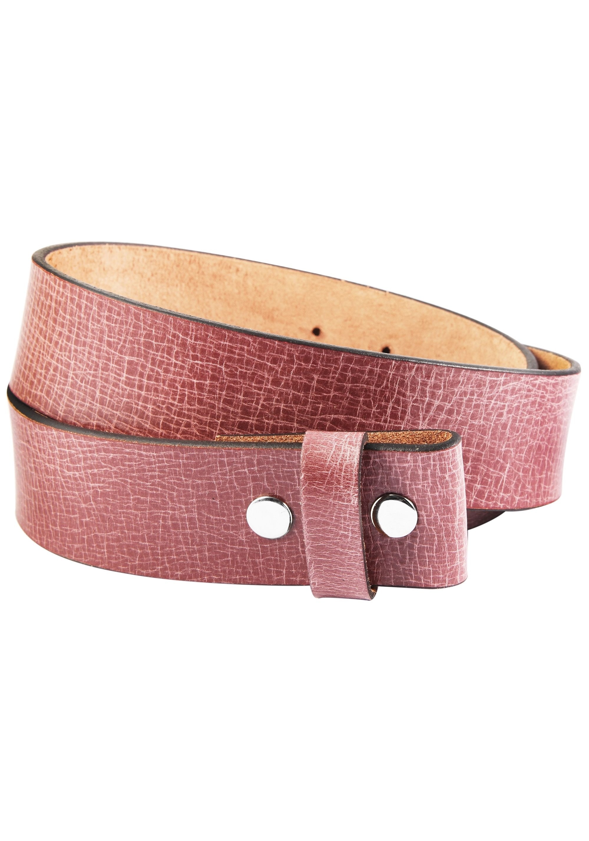 Leonardo Verrelli Ledergürtel »80 cm - 115 cm (Bundweite) in Rosa aus 100% Echtleder für«