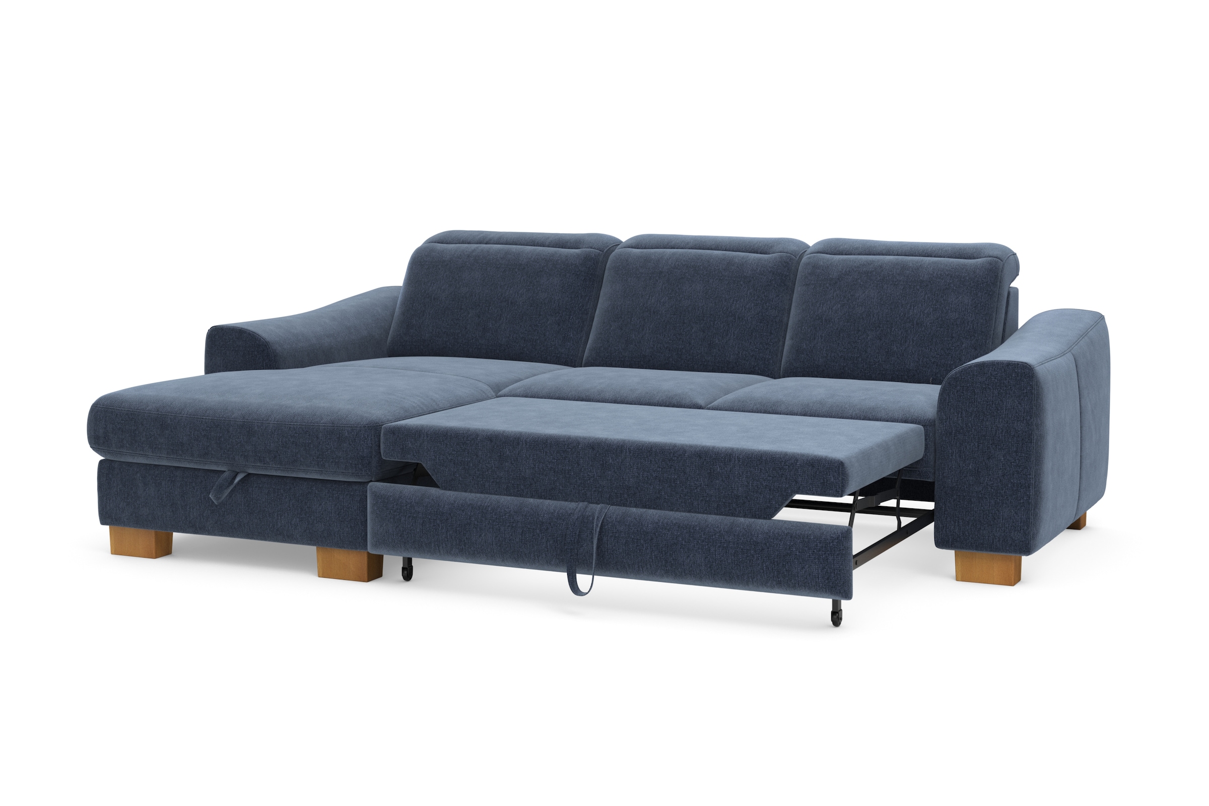 Home affaire Ecksofa »Dundee L-Form«, wahlweise mit Kopfteilverstellung und zusätzlich mit Bettfunktion
