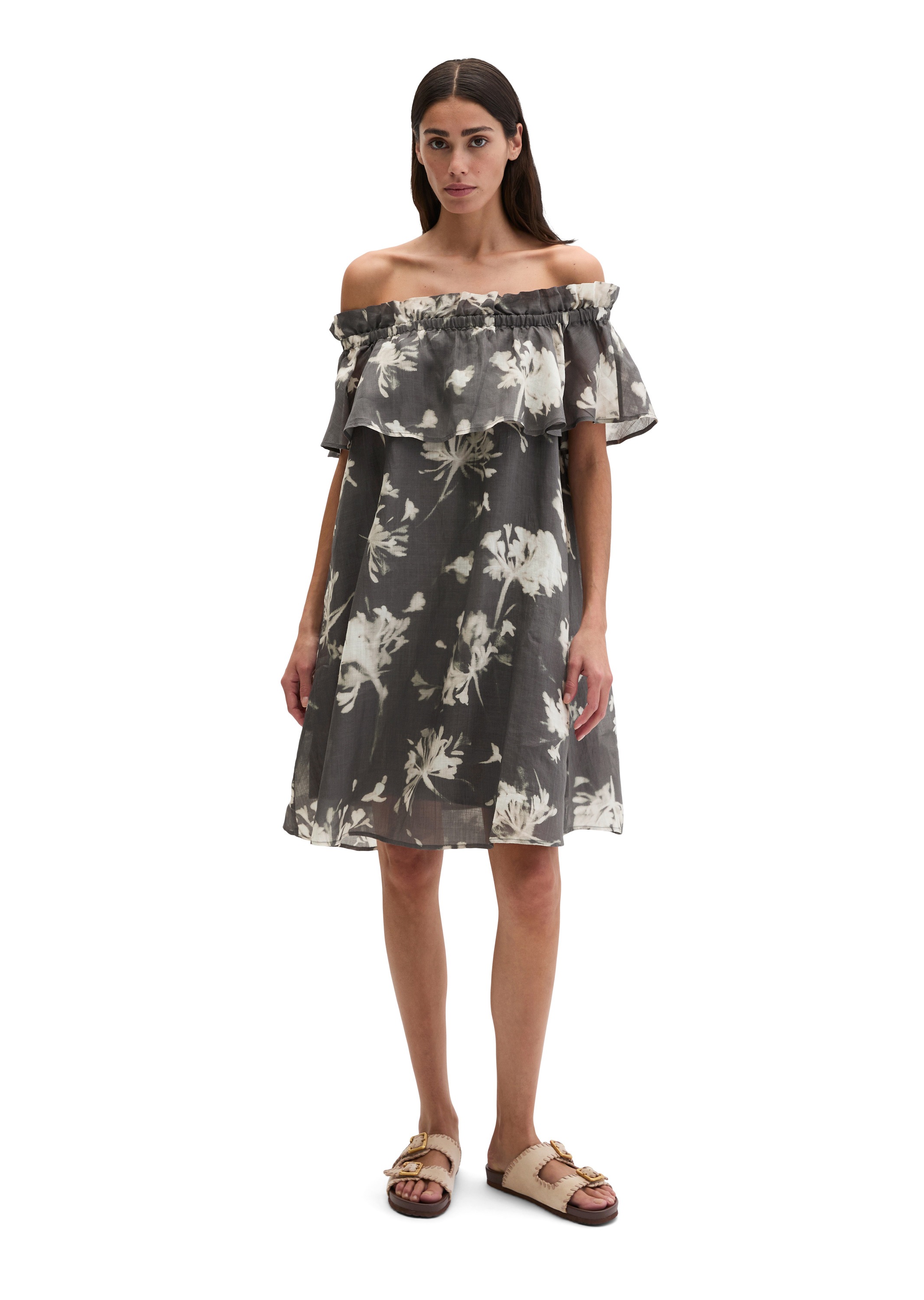 Marc O'Polo Druckkleid »aus weicher Ramiefaser«