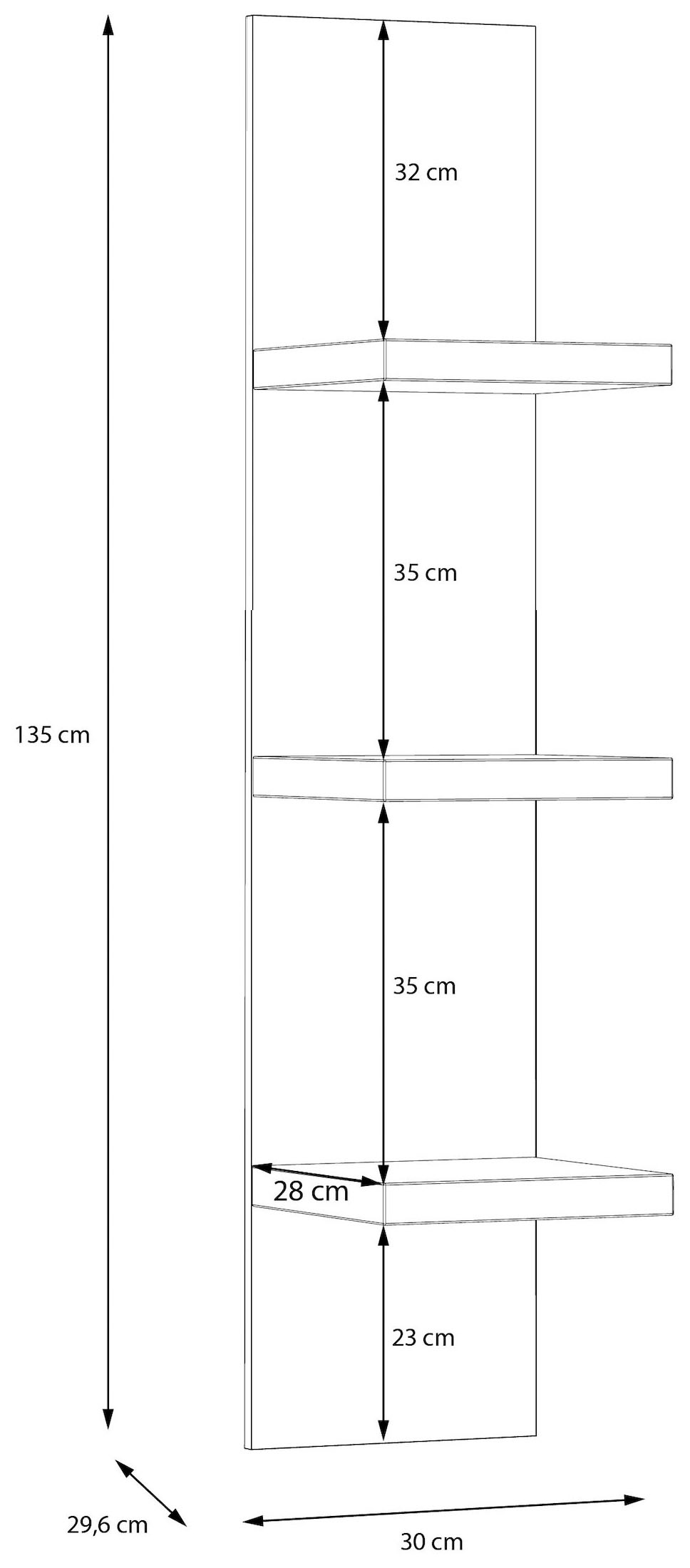 FORTE Wandregal »Lewisville«