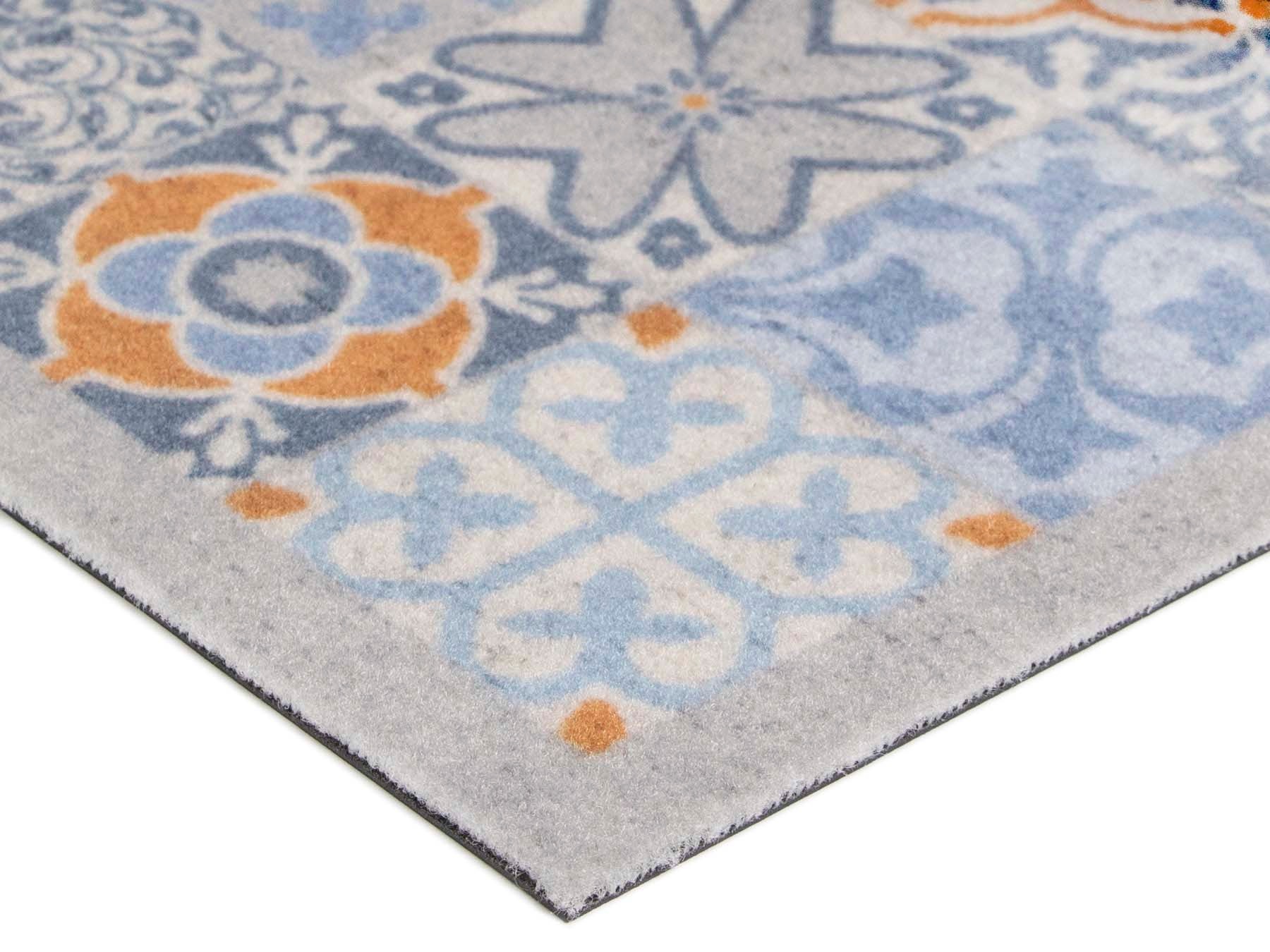 Primaflor Moroccan Tiles Kitchen Runner Blue 50x150cm 3