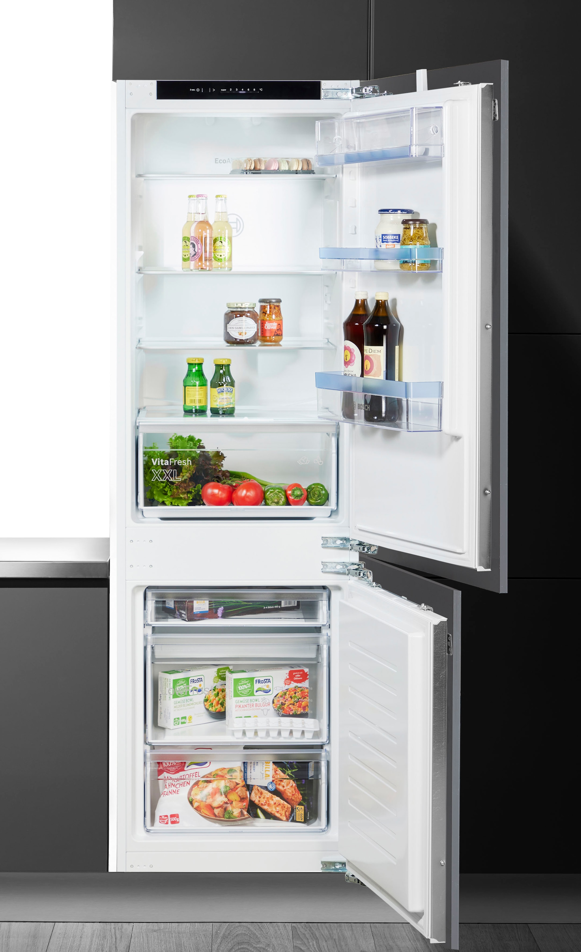 BOSCH Einbaukühlgefrierkombination Serie 4 "KIV86VFE1" 177,2 cm hoch 54,1 c günstig online kaufen