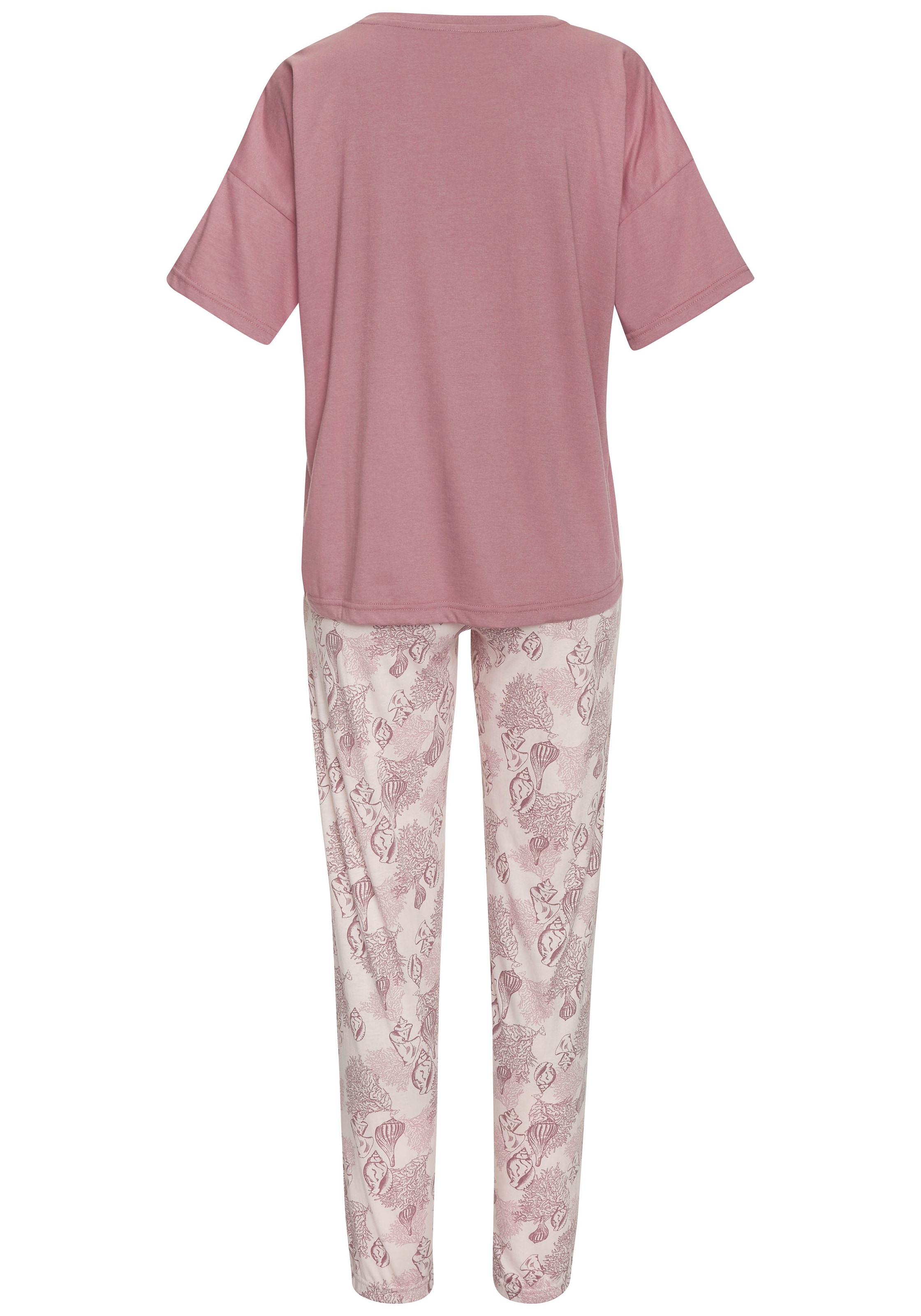 Vivance Dreams Pyjama, (Set, 2 tlg.), Allover-Druck