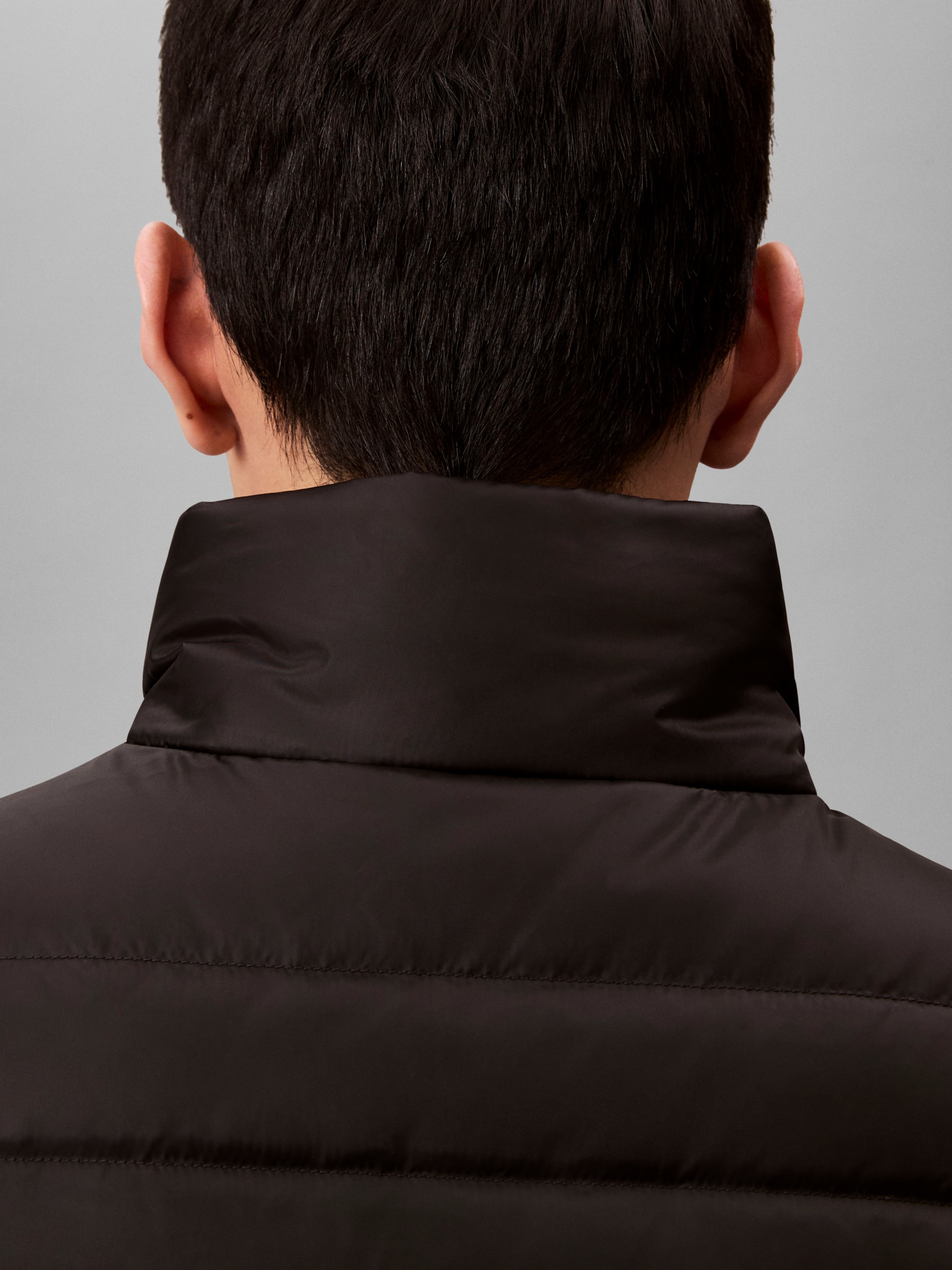 Calvin Klein Sleeveless Light Weight Nylon Puffer Vest Black L 3