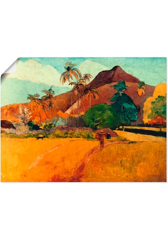 Artland Wandbild »Tahitische Landschaft, 1891«, Berge, (1 St.), in vielen Größen &... kaufen