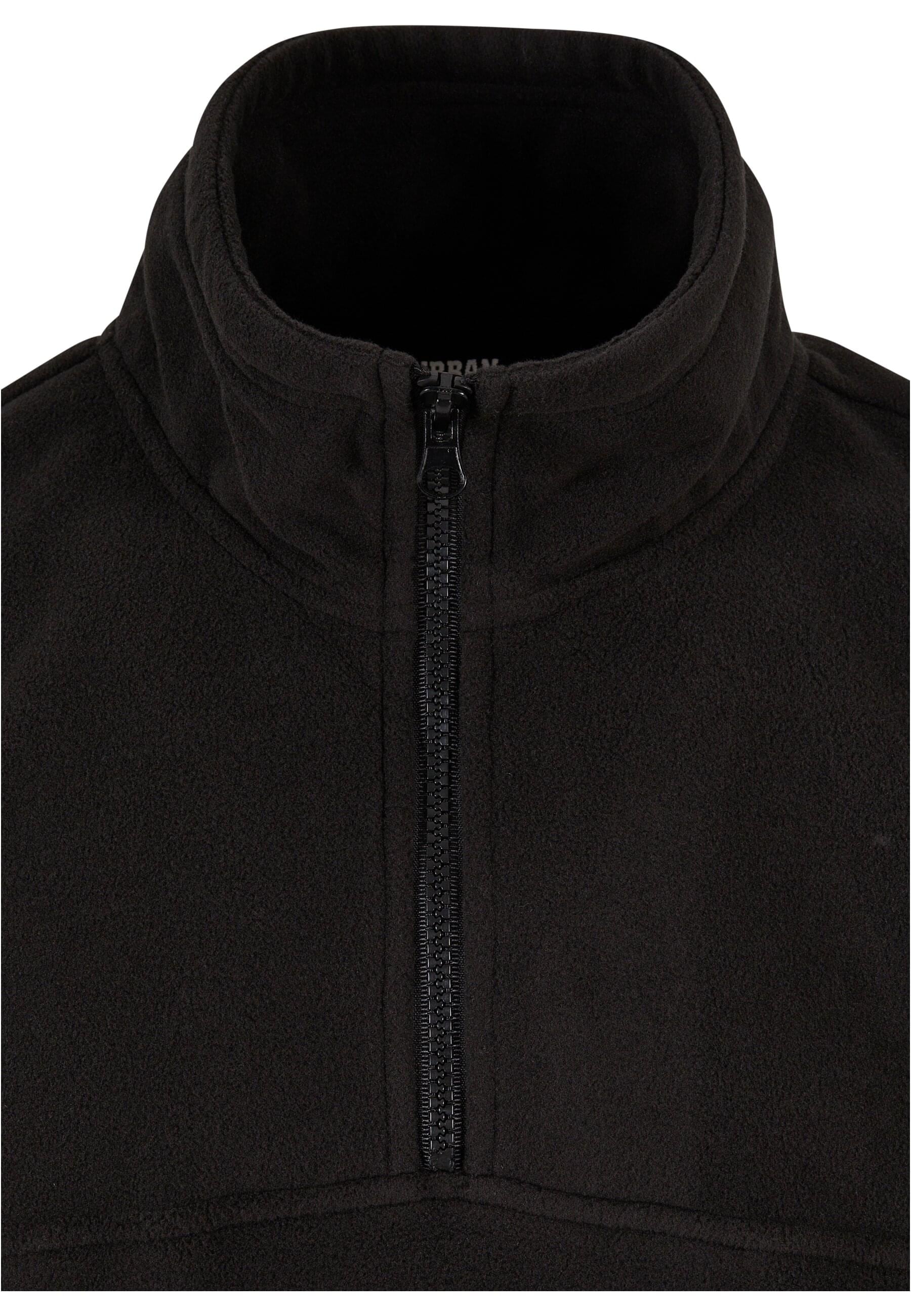 URBAN CLASSICS Rundhalspullover »Urban Classics Herren Basic Polar Fleece Troyer«, (1 tlg.)