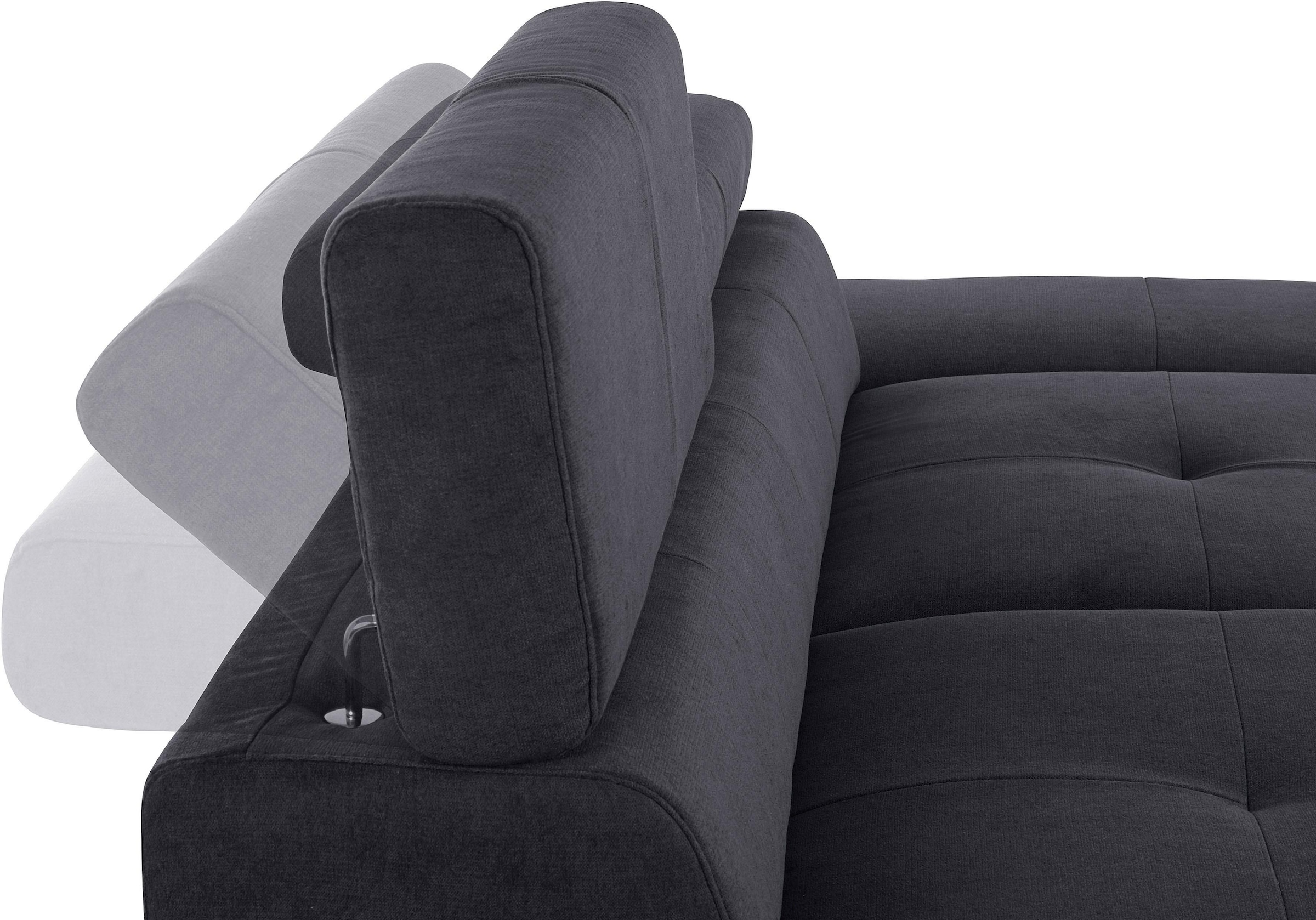 COTTA 3-Sitzer »Enterprise«, Big-Sofa, mit Armteilverstellung & Kopfteilverstellung