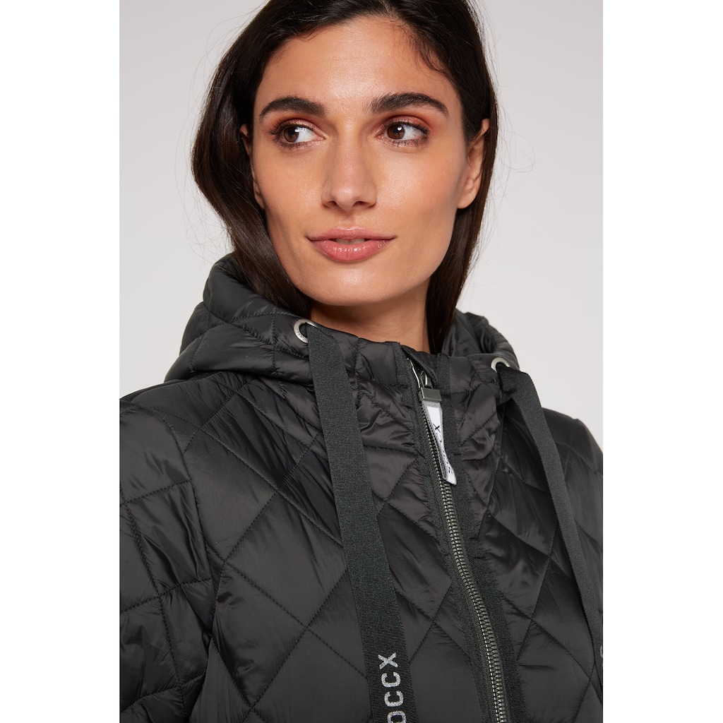 SOCCX Outdoorjacke, mit Kapuze