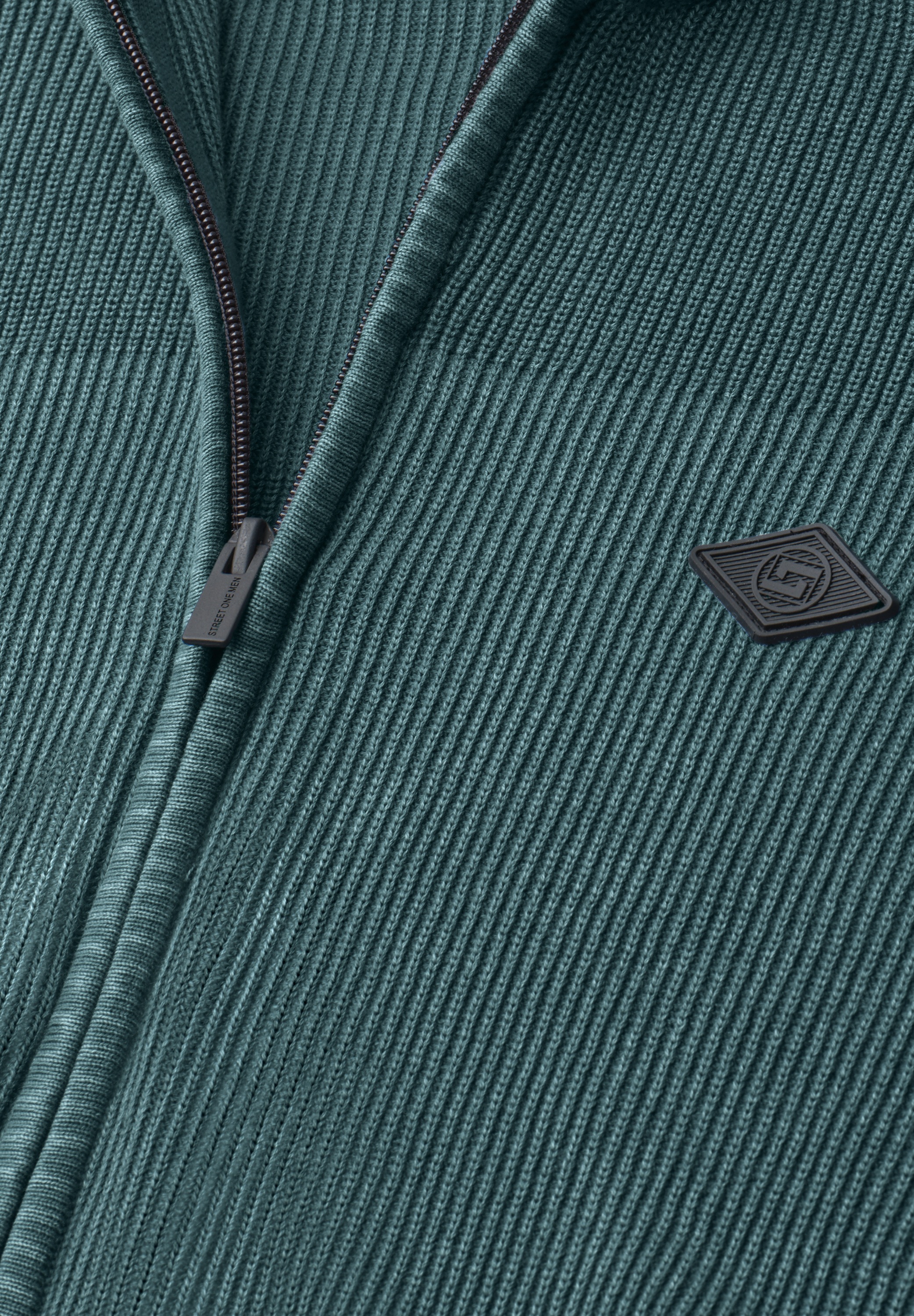 STREET ONE MEN Cardigan aus reiner Baumwolle