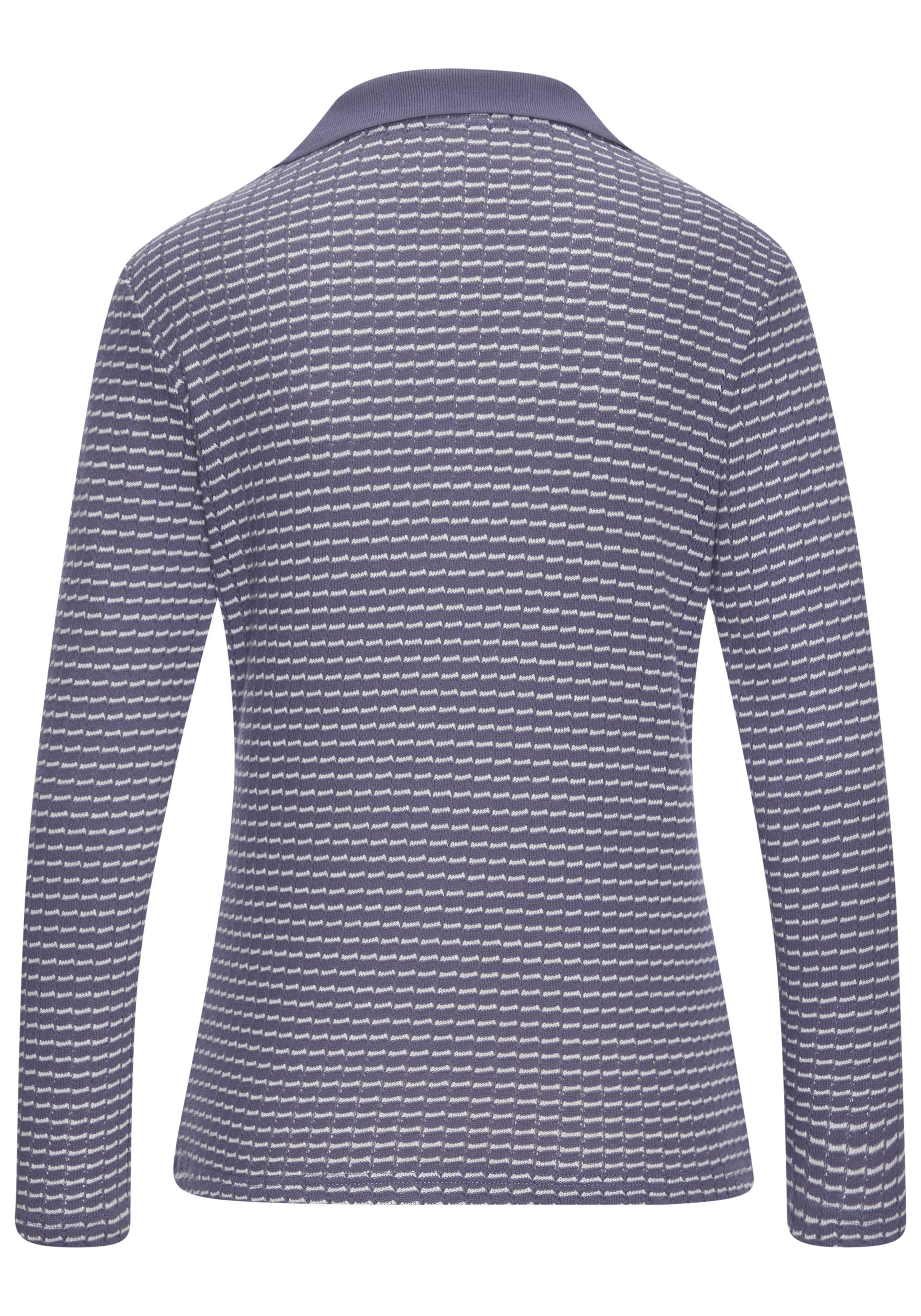 Thumbnail - Vivance Langarm-Poloshirt "aus strukturierter Strickqualität" schöne Strick-Qualität