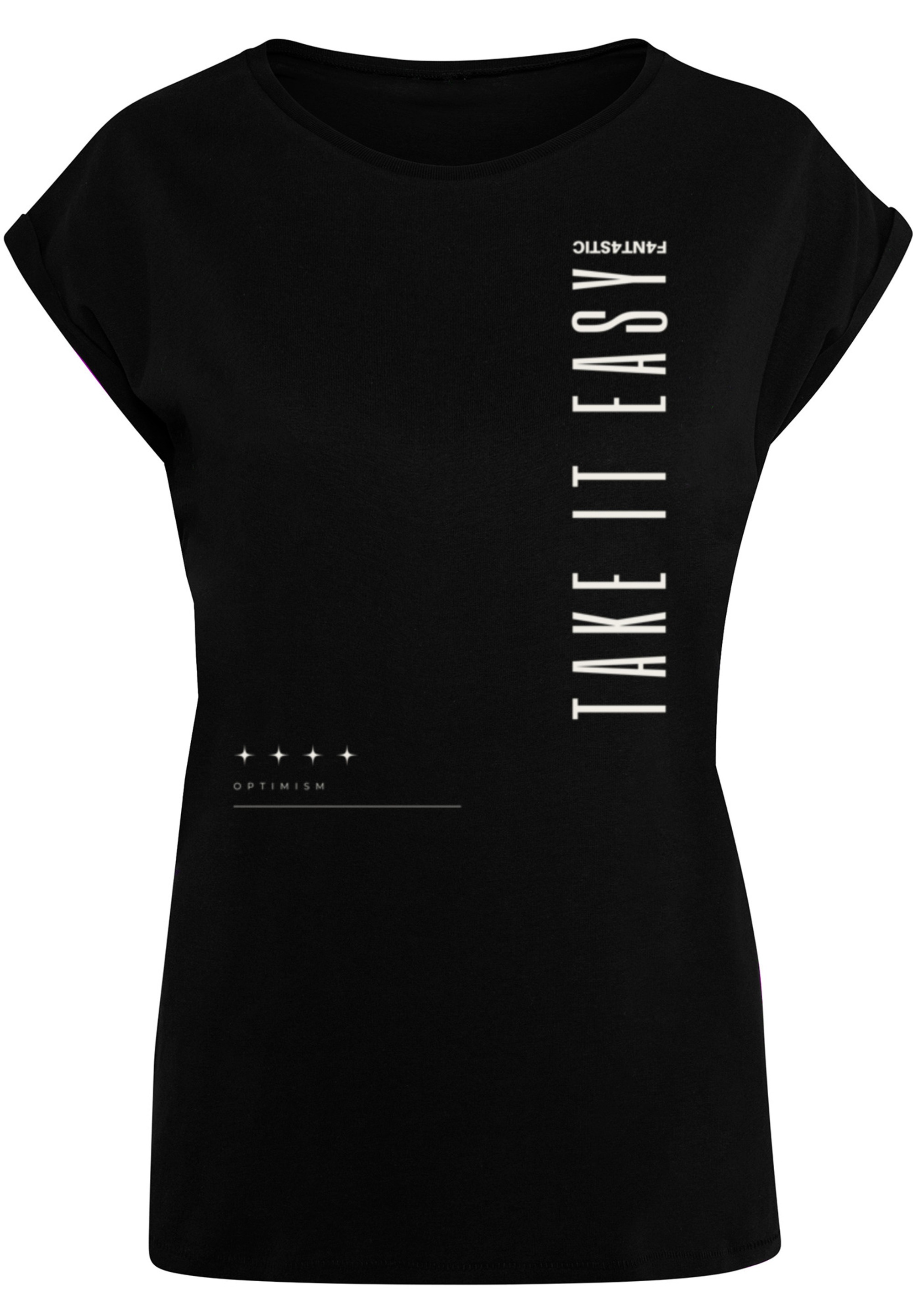 F4NT4STIC T-Shirt »Take It Easy SHORT SLEEVE TEE«, Print