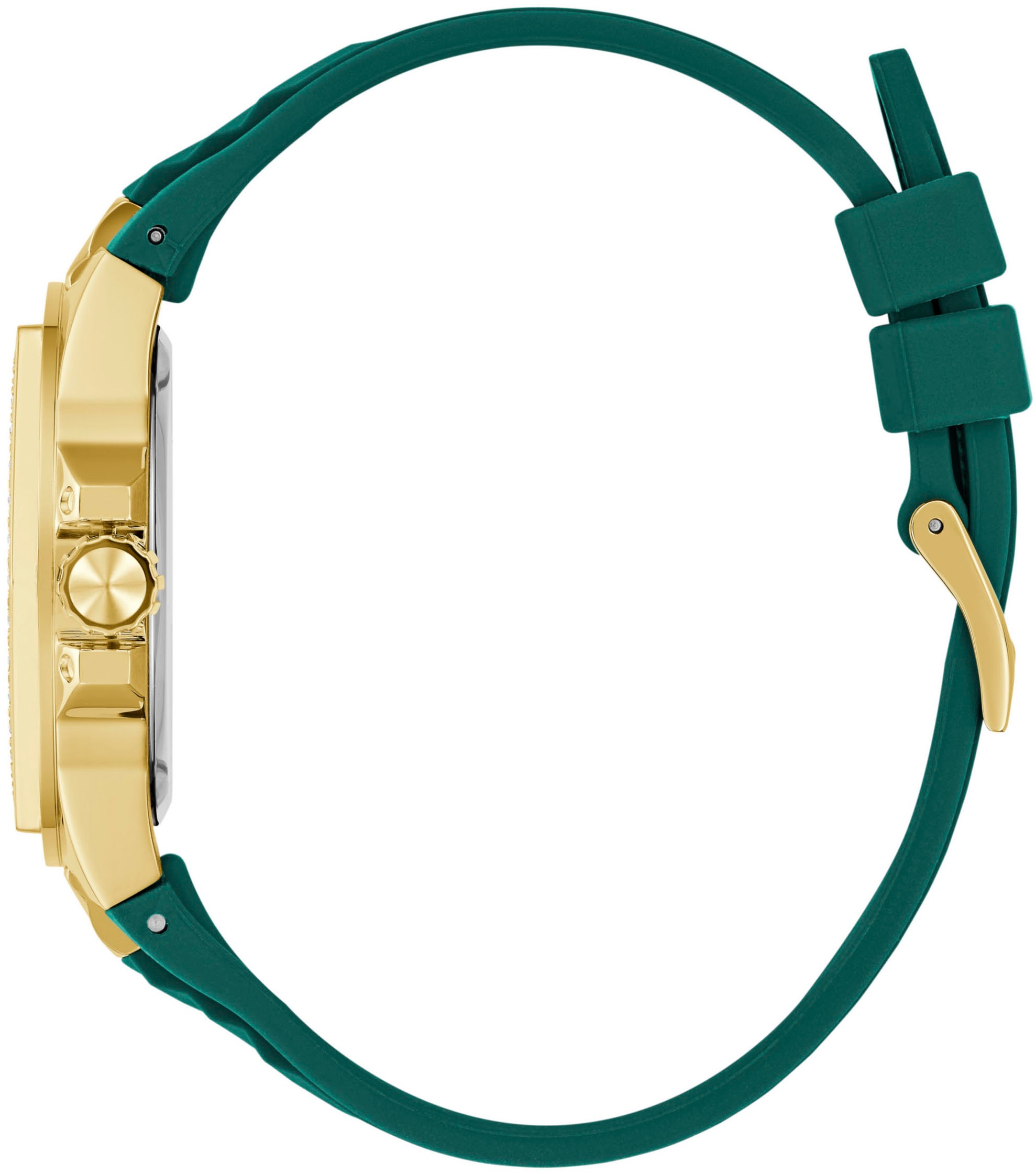 Guess Multifunktionsuhr »ENVY«, Quarzuhr, Armbanduhr, Damenuhr, Datum, 12/24-Std.-Anzeige