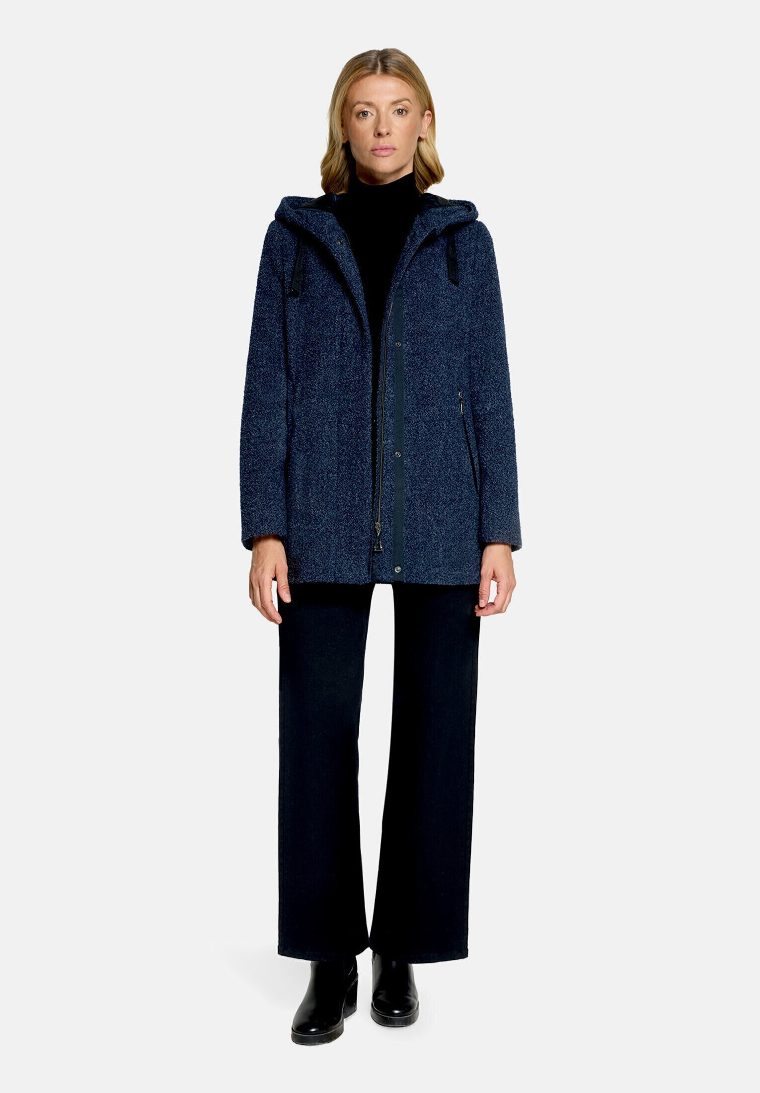 Gil Bret Wolljacke "Damen mit Kapuze" mit Kapuze