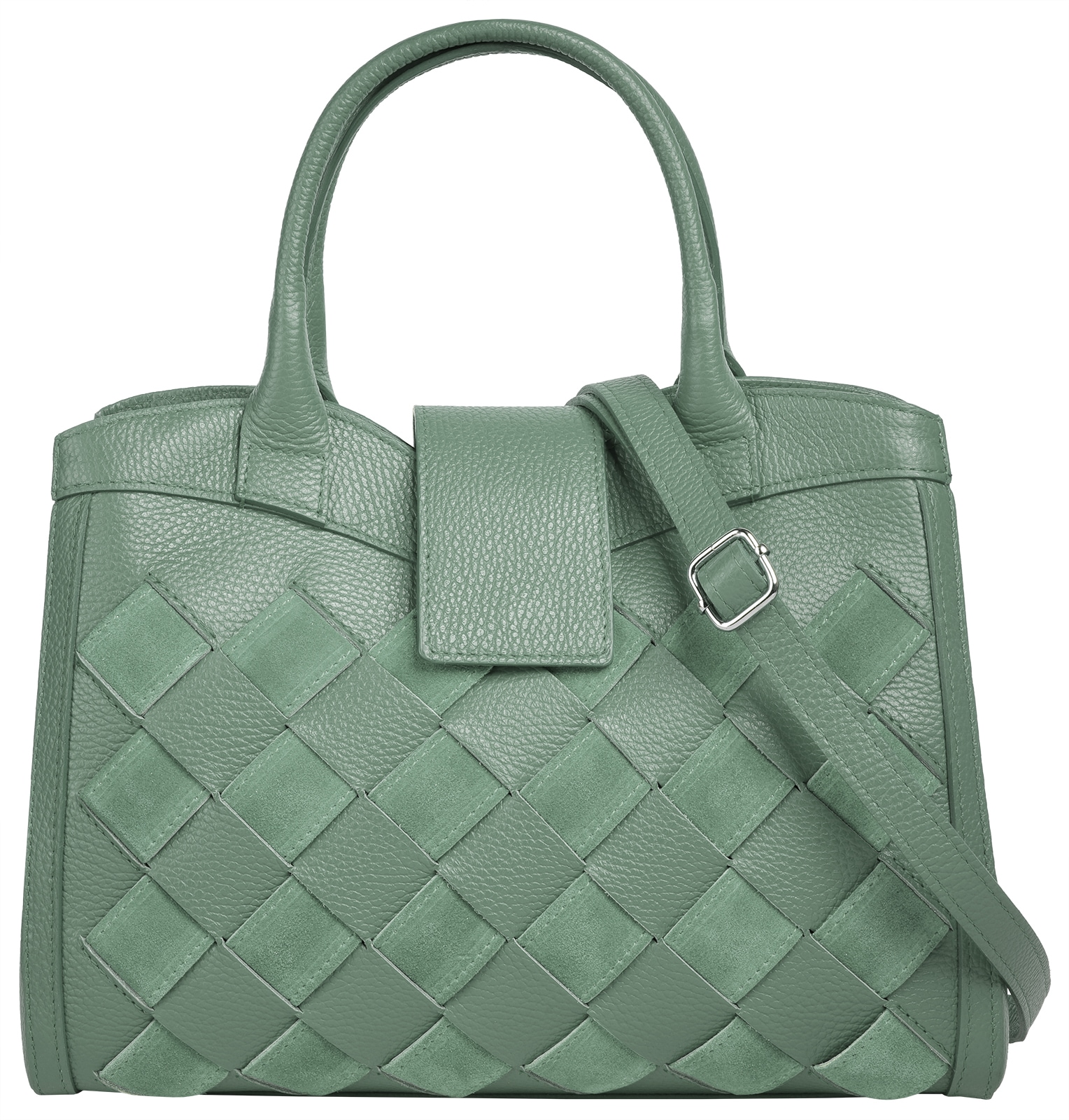 Samantha Look Henkeltasche, echt Leder, Made in Italy