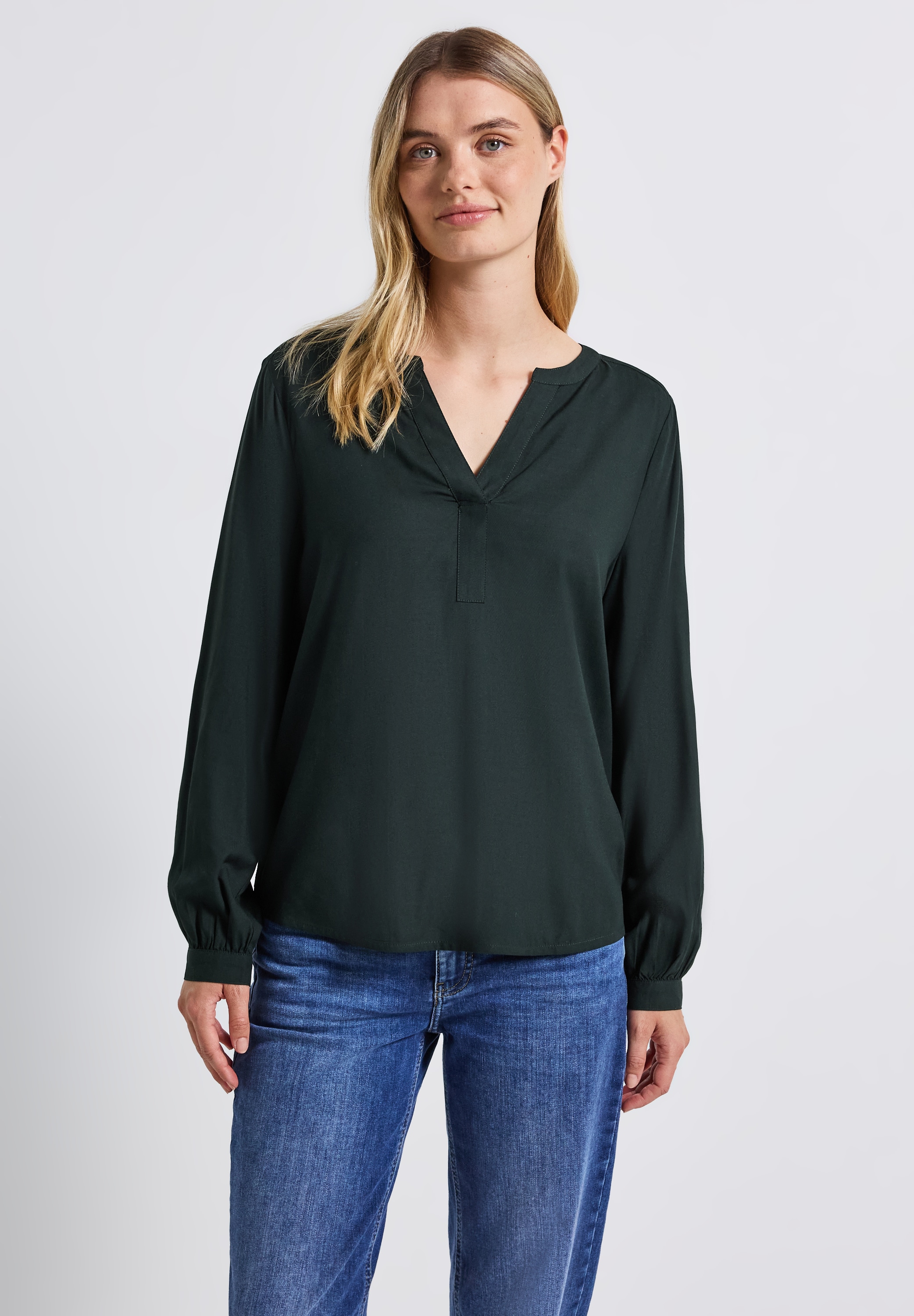 STREET ONE Langarmbluse, aus softer Viskose günstig online kaufen