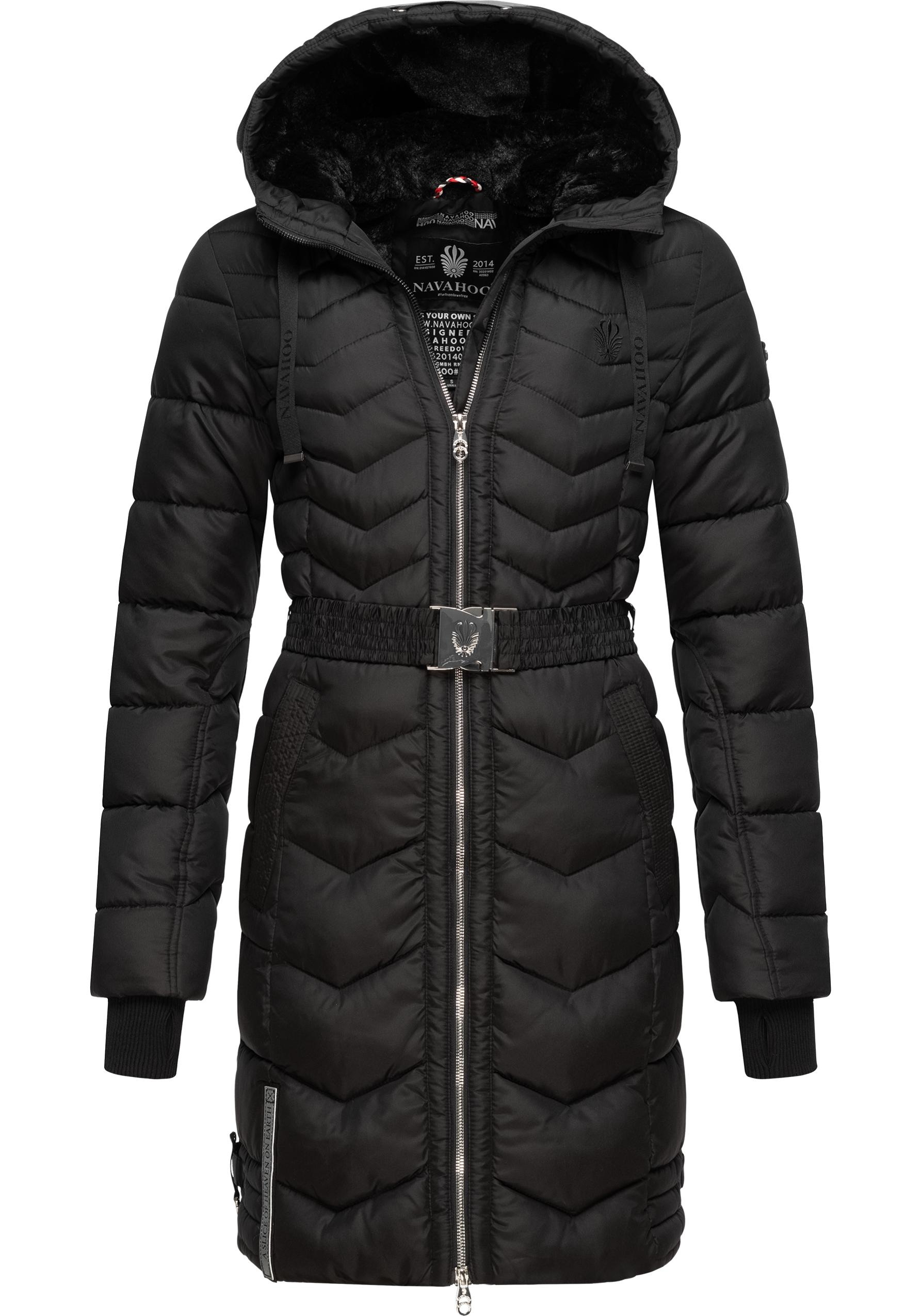 Navahoo Steppmantel »Alpenveilchen«, Stylischer Wintermantel mit schicken Details