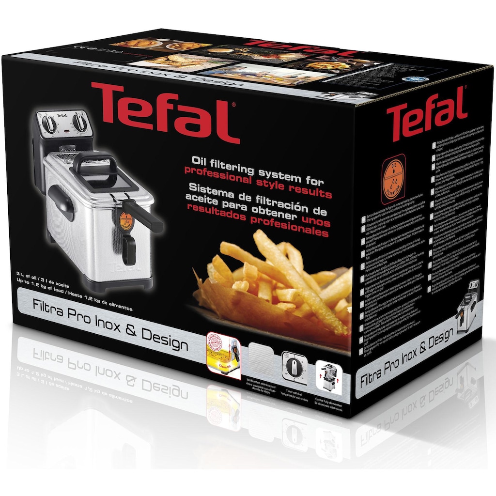 Tefal Fritteuse »FR5101 Filtra Pro Inox & Design«, 2300 W