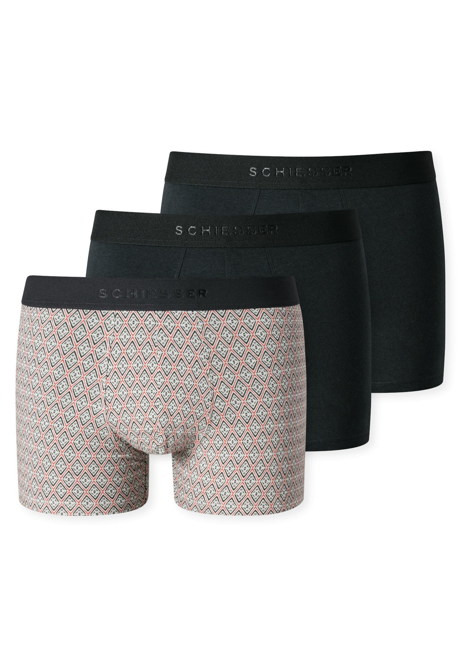 Schiesser Boxershorts ""95/5"", (3er Pack), mit softem Logo-Webgummibund