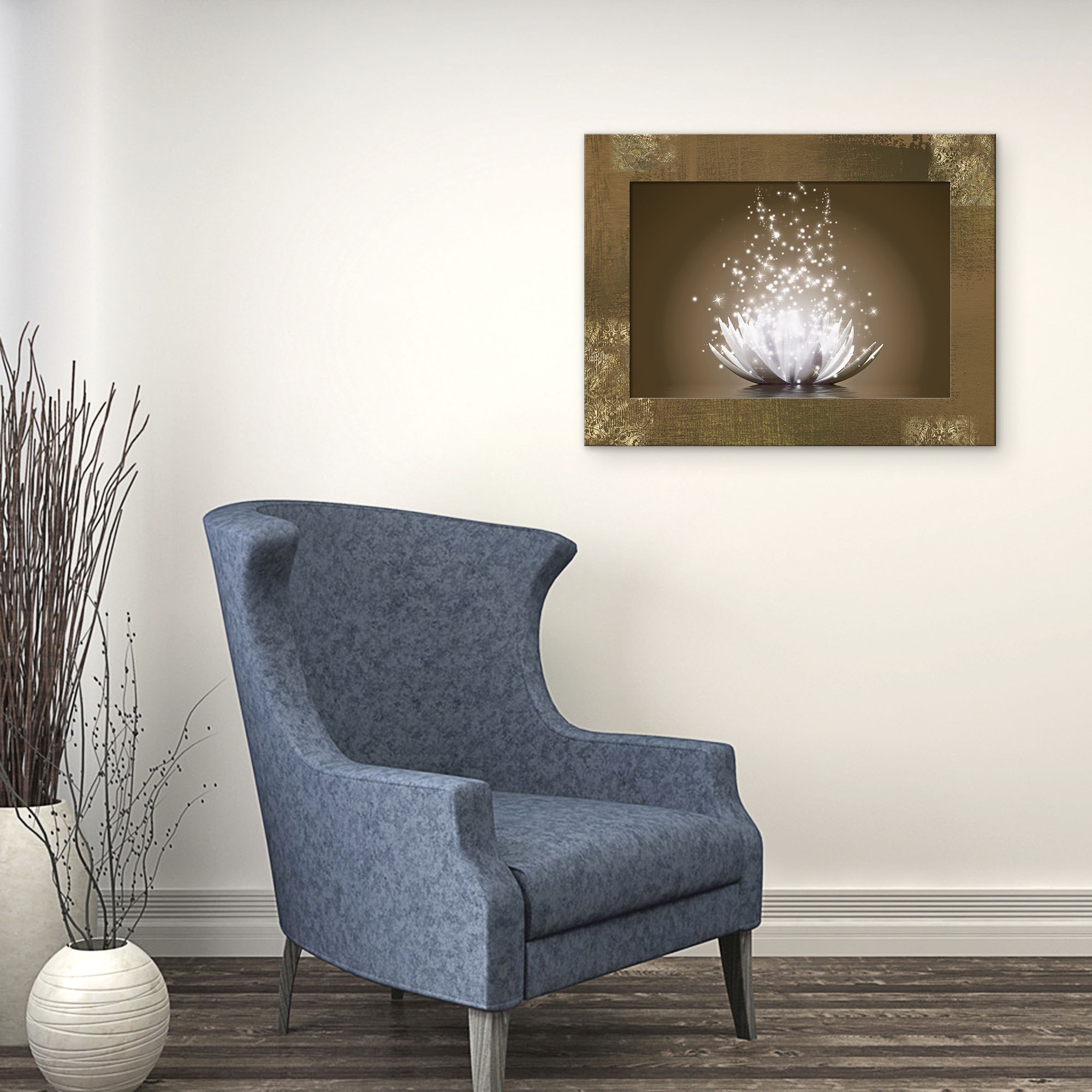 Thumbnail - Artland Wandbild "Magie der Lotus-Blume", Blumen, (1 St.), 3D Optik gebogen