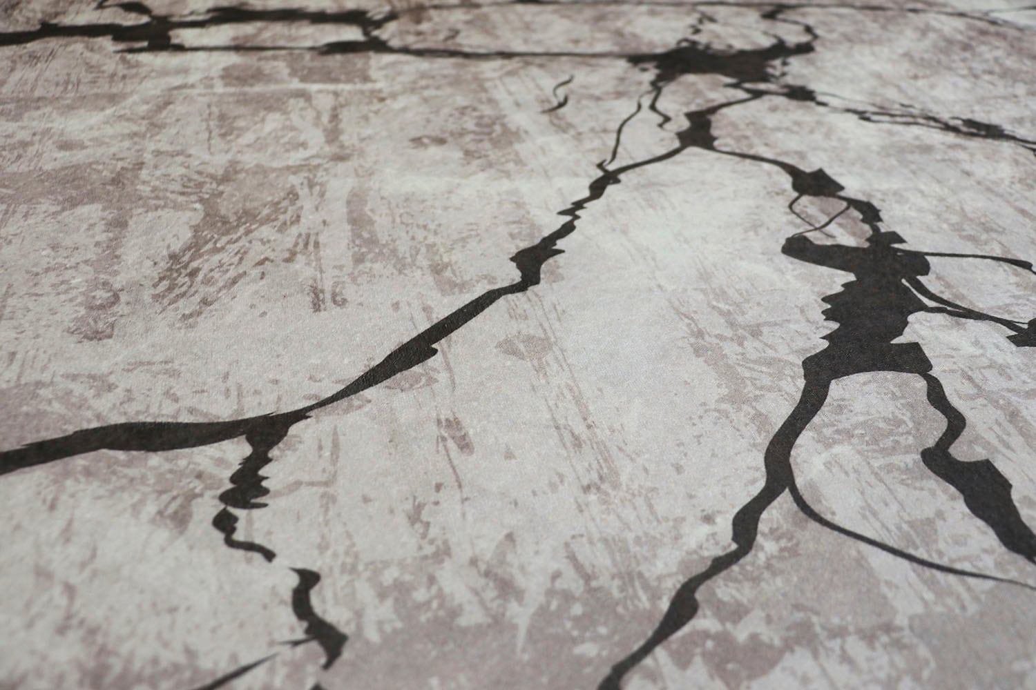 RESITAL The Voice of Carpet Teppich »Sultan 0063« rechteckig 9 mm Höhe Flachgewebe, bedruckt, Marmor Design, mit Fransen, waschbar