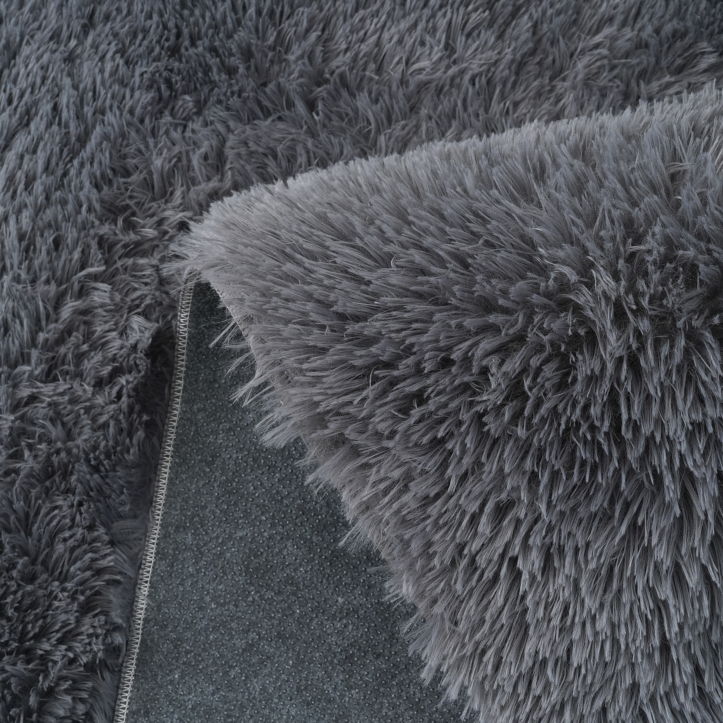 my home Hochflor-Teppich »Leava, besonders weich und kuschelig, leichter Glanz«, rechteckig, 37 mm Höhe, uni, Mikrofaser Teppiche, Wohnzimmer, Schlafzimmer, Esszimmer