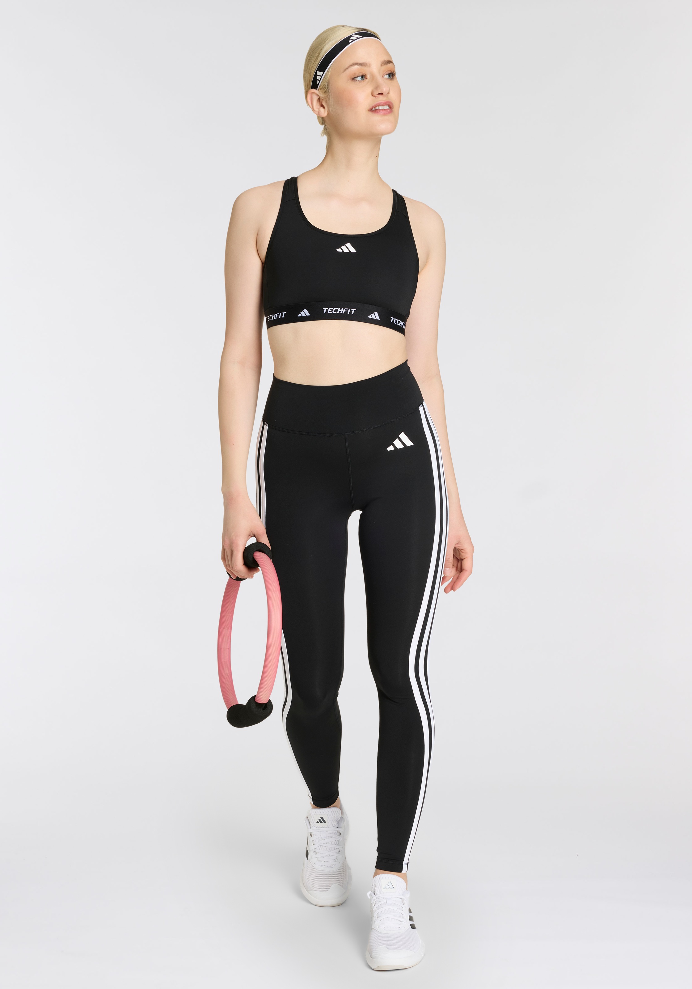 Haarband ADIDAS PERFORMANCE "MULTIPLE WIDTH TRAINING HAARBÄNDER, 3ERPACK", Damen, Gr. 3, schwarz-weiß (schwarz, weiß), Obermaterial: 72% Polyamid, 22% Polyester, 6% Elasthan, Haarfixierungen Haarband 3