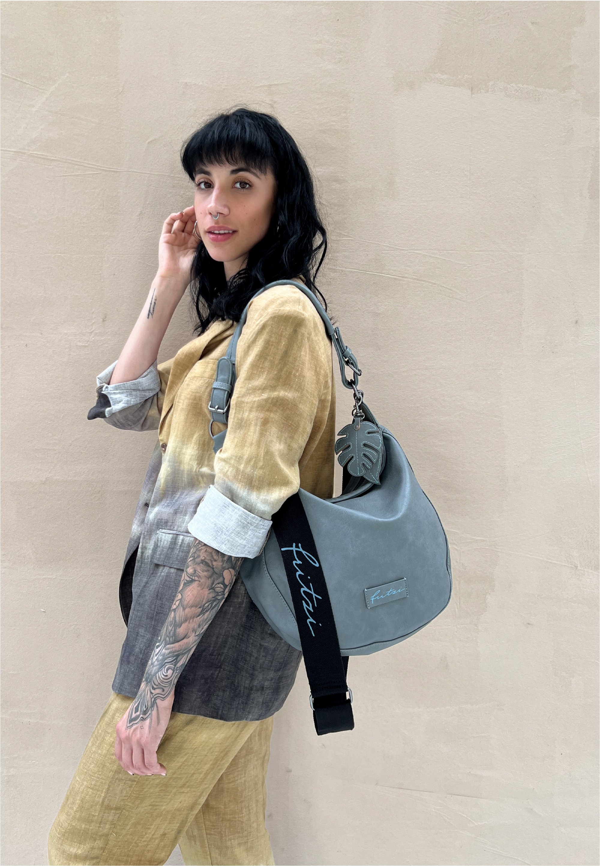 Fritzi aus Preußen Schultertasche »Eco Hobo«, aus veganen und recycelten Materialien