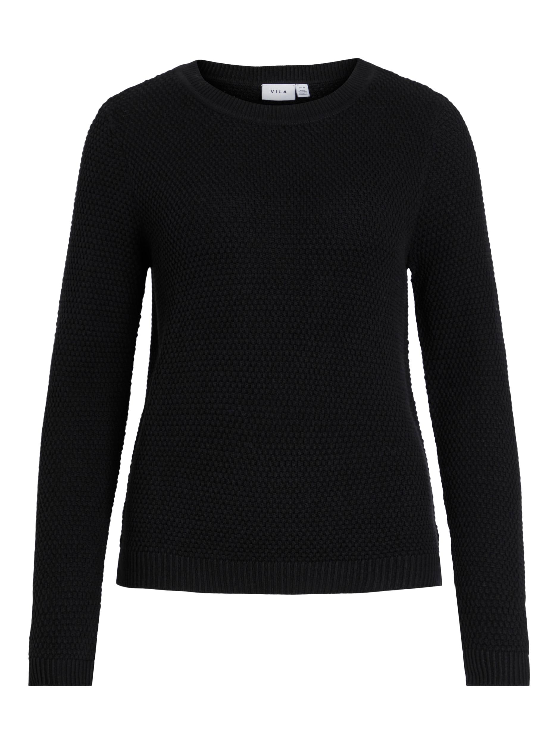 Vila Rundhalspullover »VIDALO O-NECK L/S KNIT TOP- NOOS«