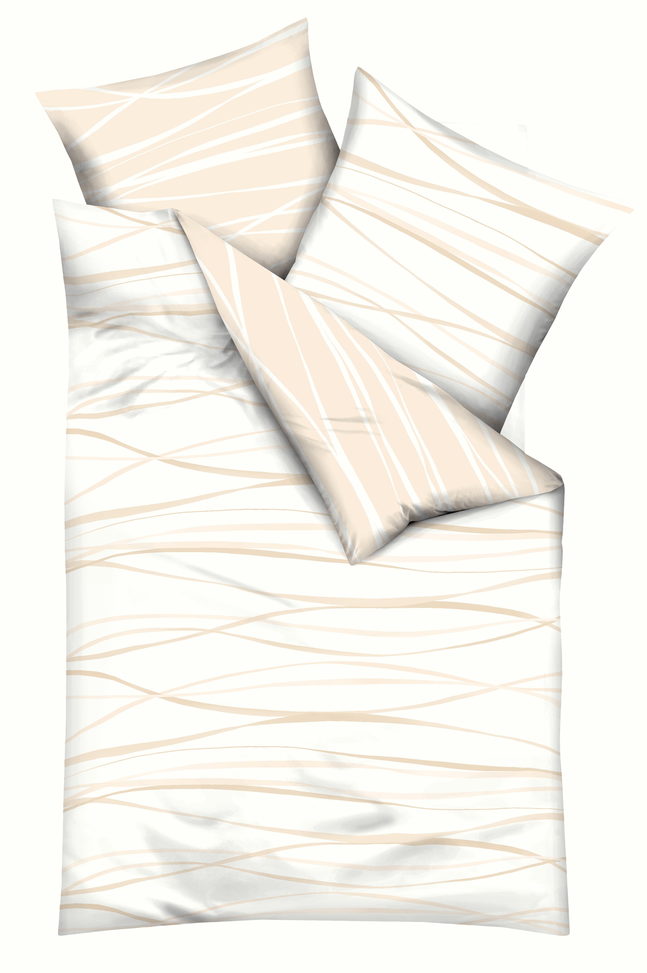 Kaeppel Wendebettwäsche "Motion" 2 tlg. Mit feinen Wellenlinien günstig online kaufen