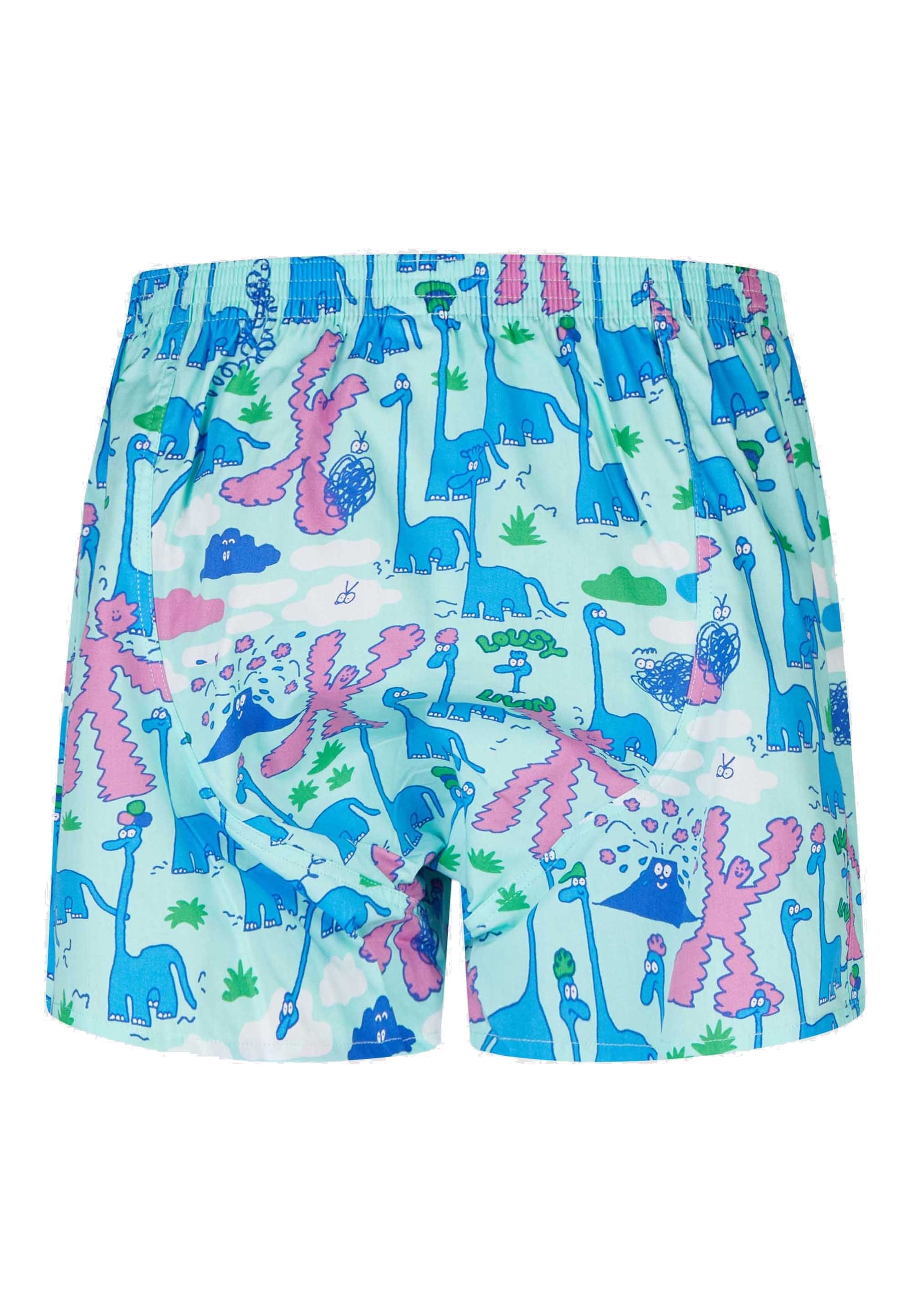 Lousy Livin Boxershorts »Dino & Greater Flamingo« 2 Stk. mit lässigen Allover-Prints
