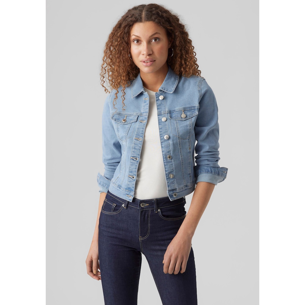 Vero Moda Jeansjacke »VMLUNA LS SLIM DNM JACKET MIX GA NOOS«