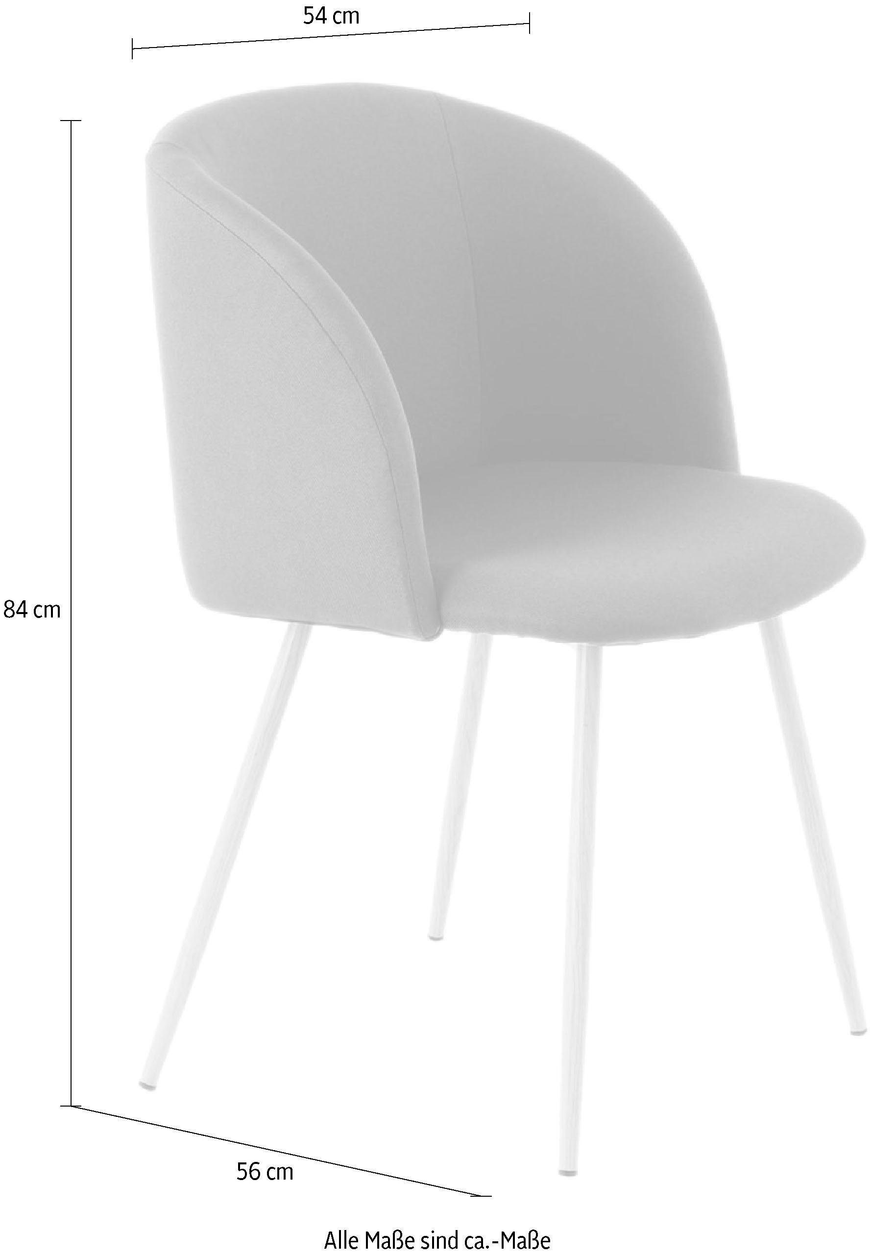 Kayoom Stuhl »Celina 210 2er-Set, Polsterstuhl, Sitzfläche aus Schaumstoff«, (Set), 2 St., bequem, zeitlos, Hingucker in jedem Wohnbereich