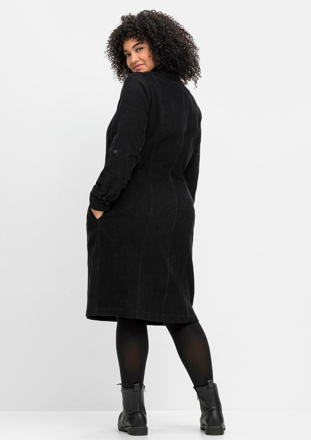 Sheego Blusenkleid »Cord-Kleid«