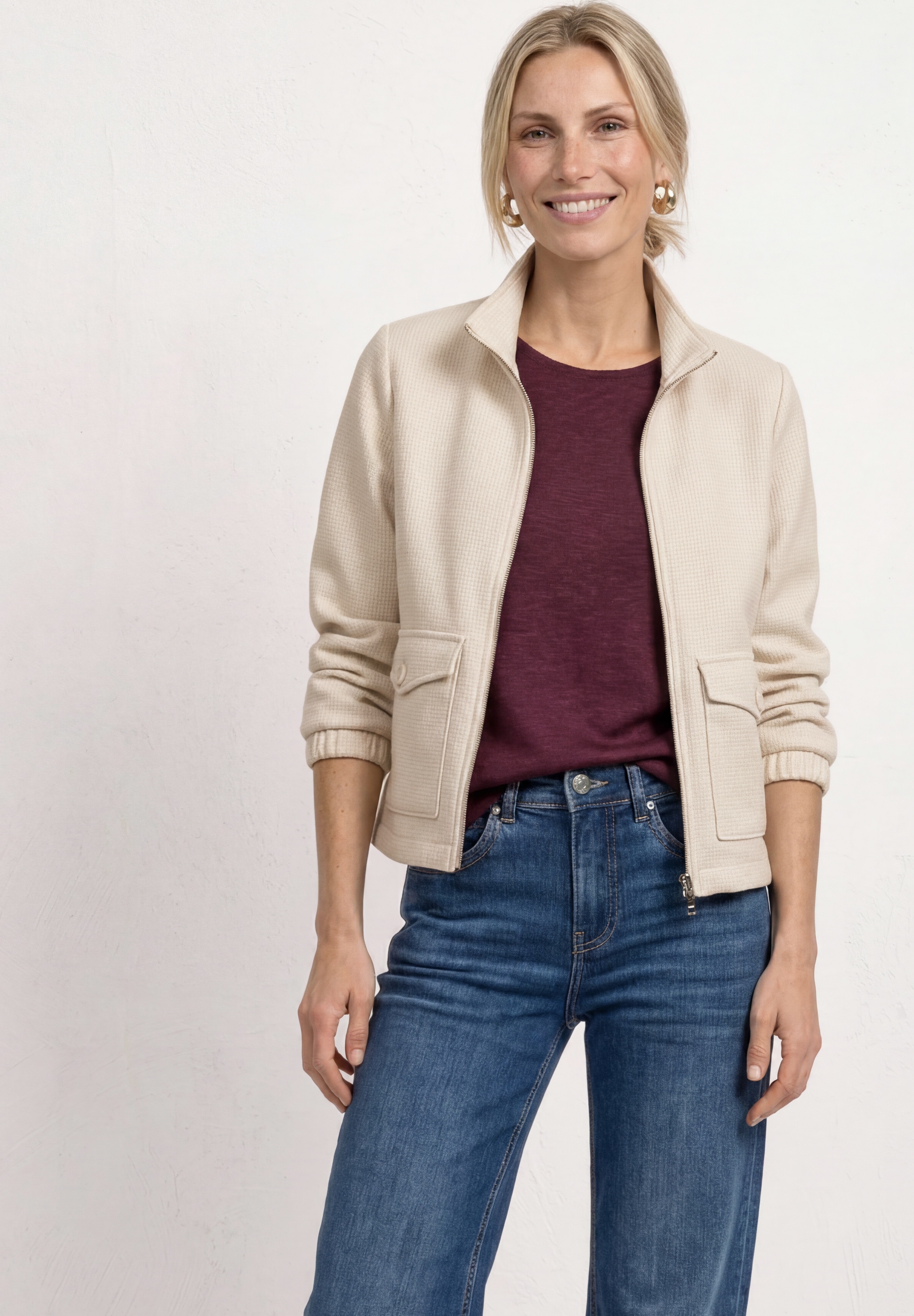 STREET ONE Blouson ohne Kapuze mit Stehkragen