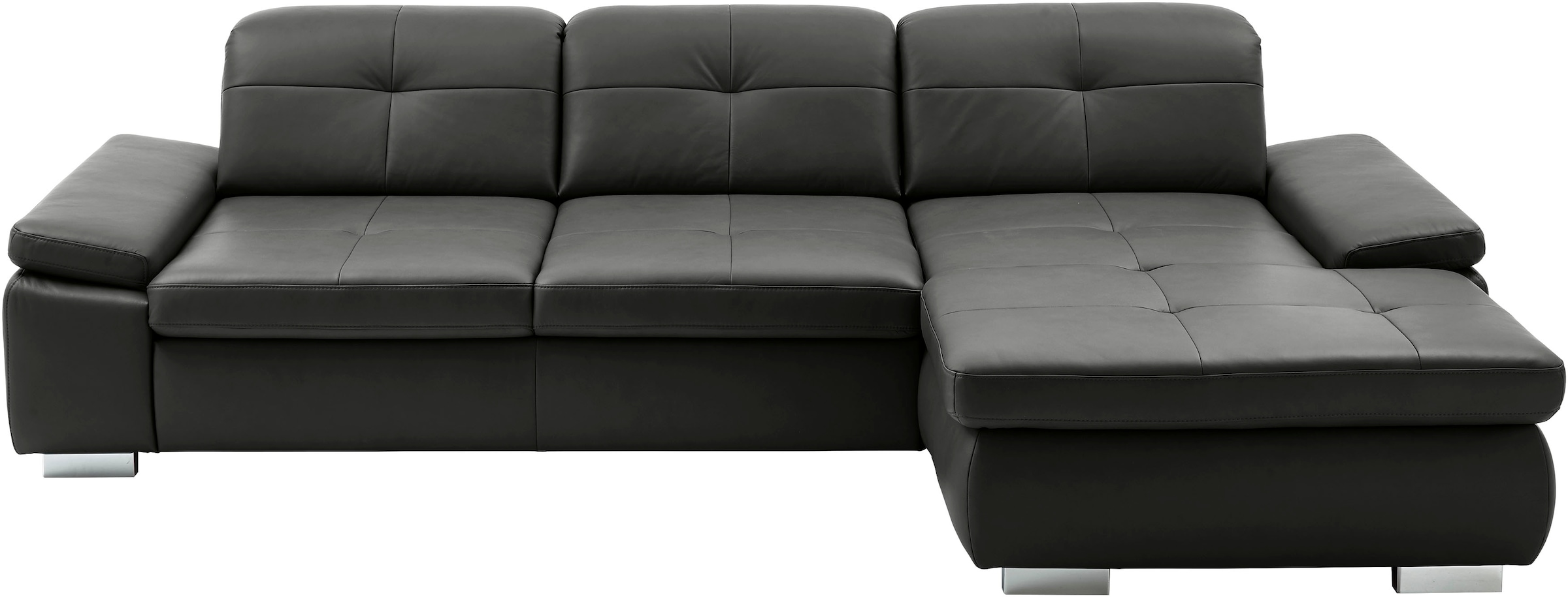 Die PlanBar Ecksofa "PN-IN16012 L-Form, Breite 309 cm" inkl. Sitztiefenverstellung, optional mit Kopfteilverstellung