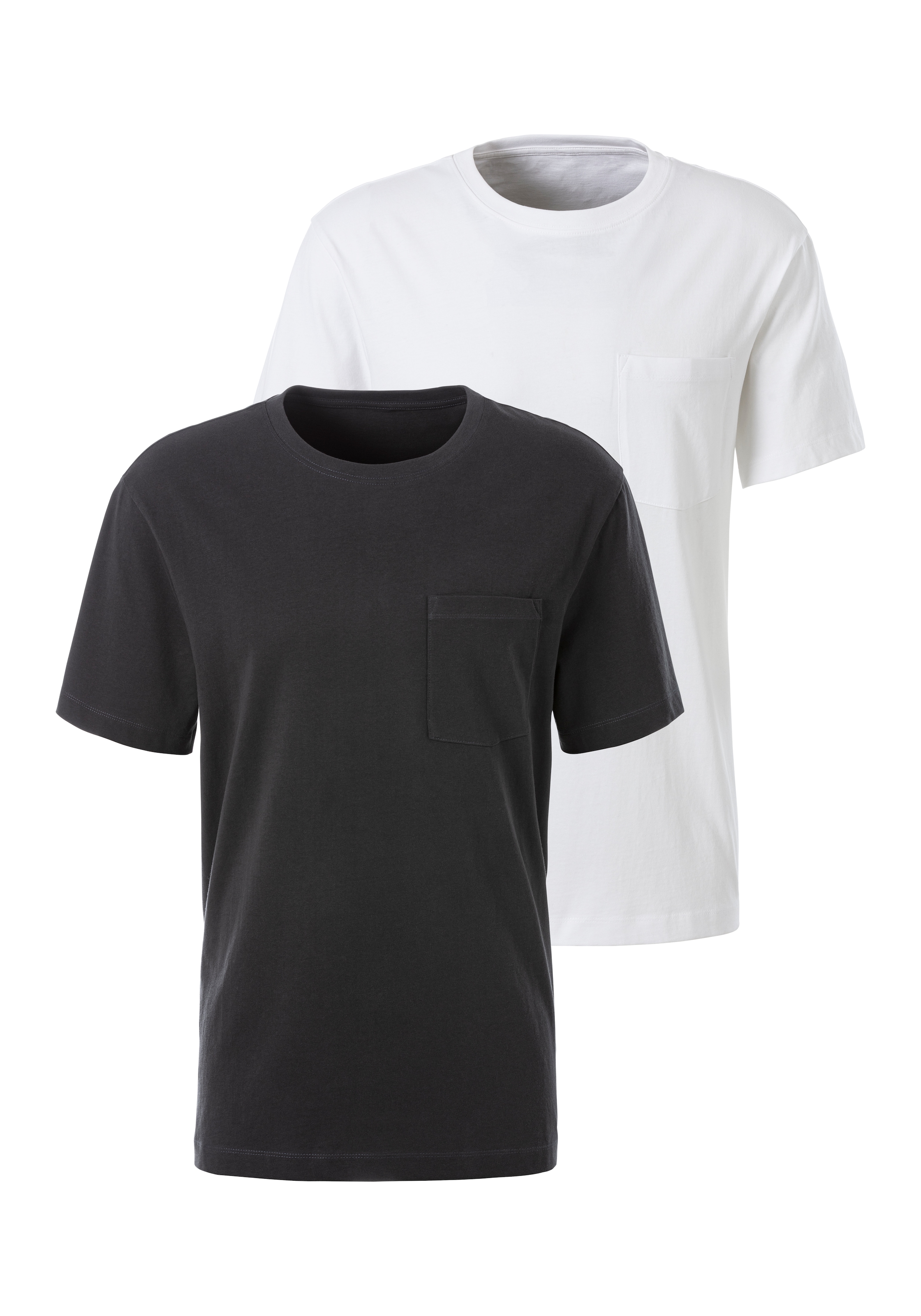 John Devin T-Shirt, (2 tlg., 2er-Pack), mit Brusttasche günstig online kaufen
