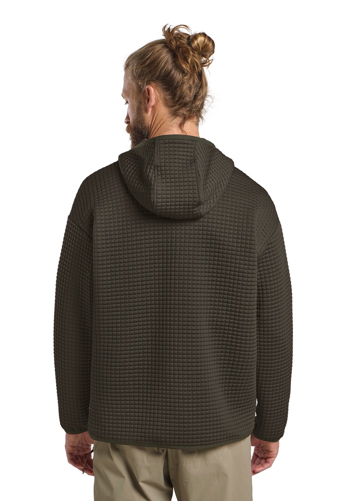 Fleecejacke JACK WOLFSKIN "MOGARI HOODED FZ M", Herren, Gr. L (52), obsidianmoss, Obermaterial: 95% POLYESTER, 5% SONSTIGE FASERN. Futter: 100% POLYESTER, Jacken Fleecejacke 3