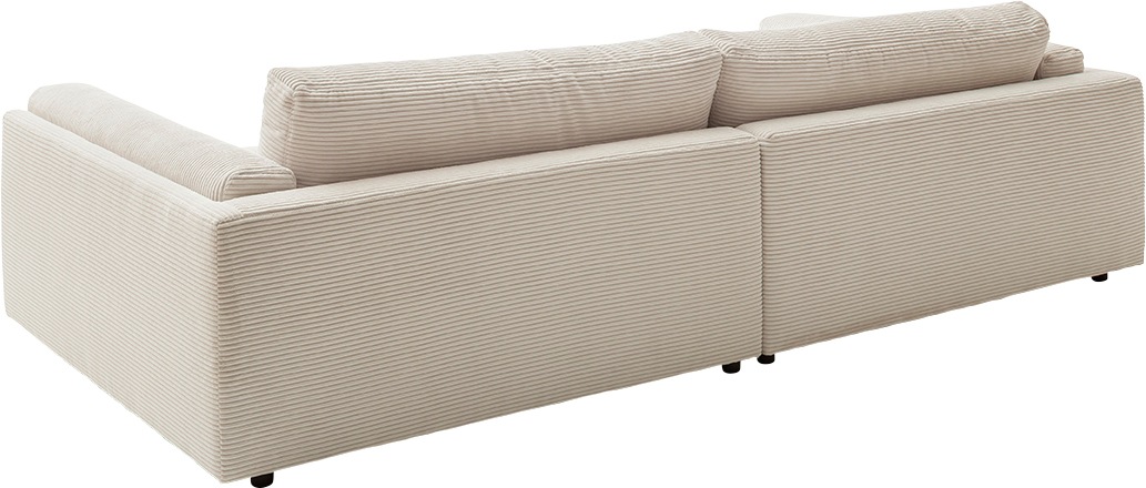 3C Candy Big-Sofa »Karalis mit extra großer Sitztiefe, elegantes Mega Sofa zum Relaxen,«, auch in Cord- oder Leder-Bezug, lose Kissen, loungige Bequemlichkeit