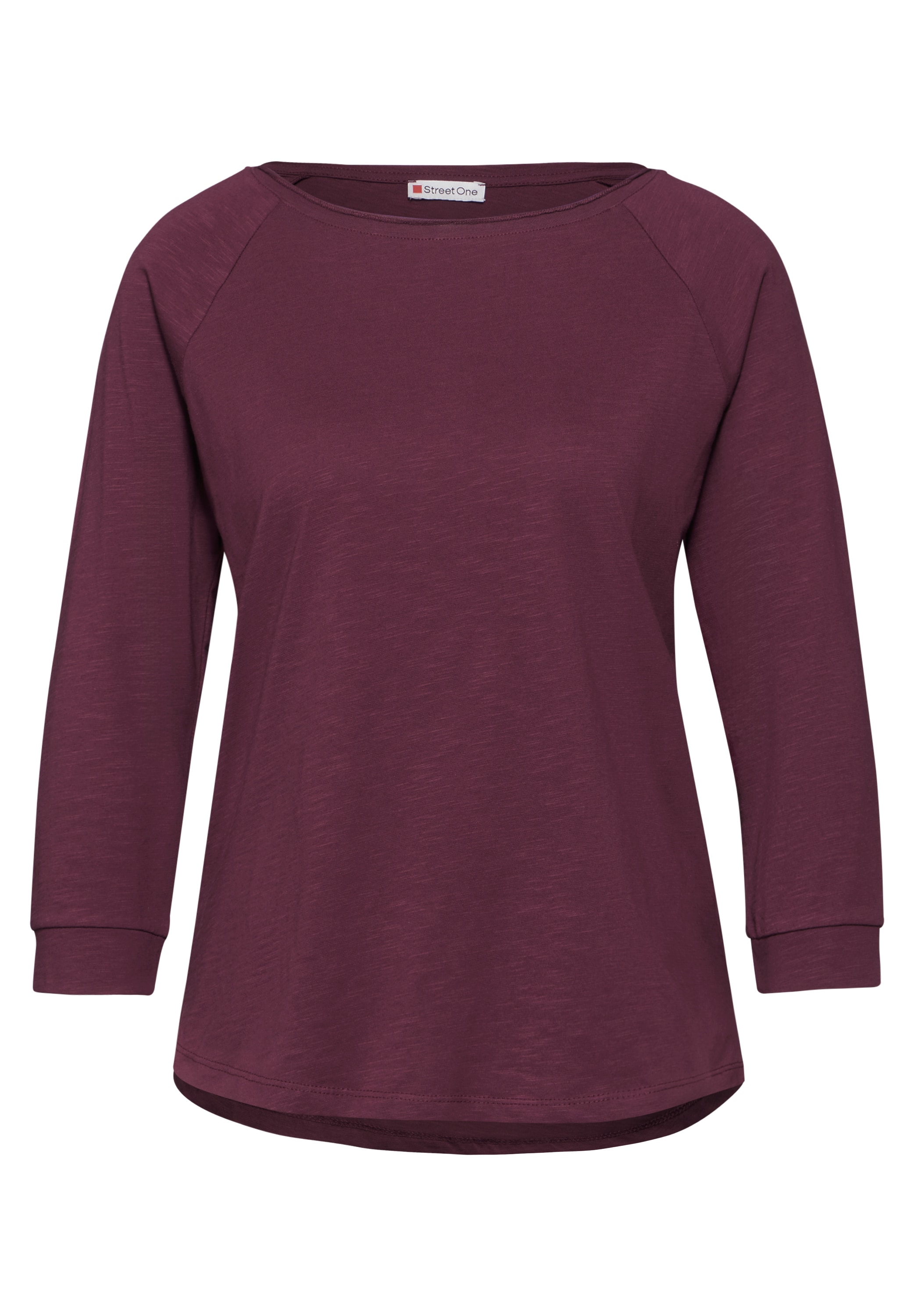STREET ONE 3/4-Arm-Shirt, aus reiner Baumwolle