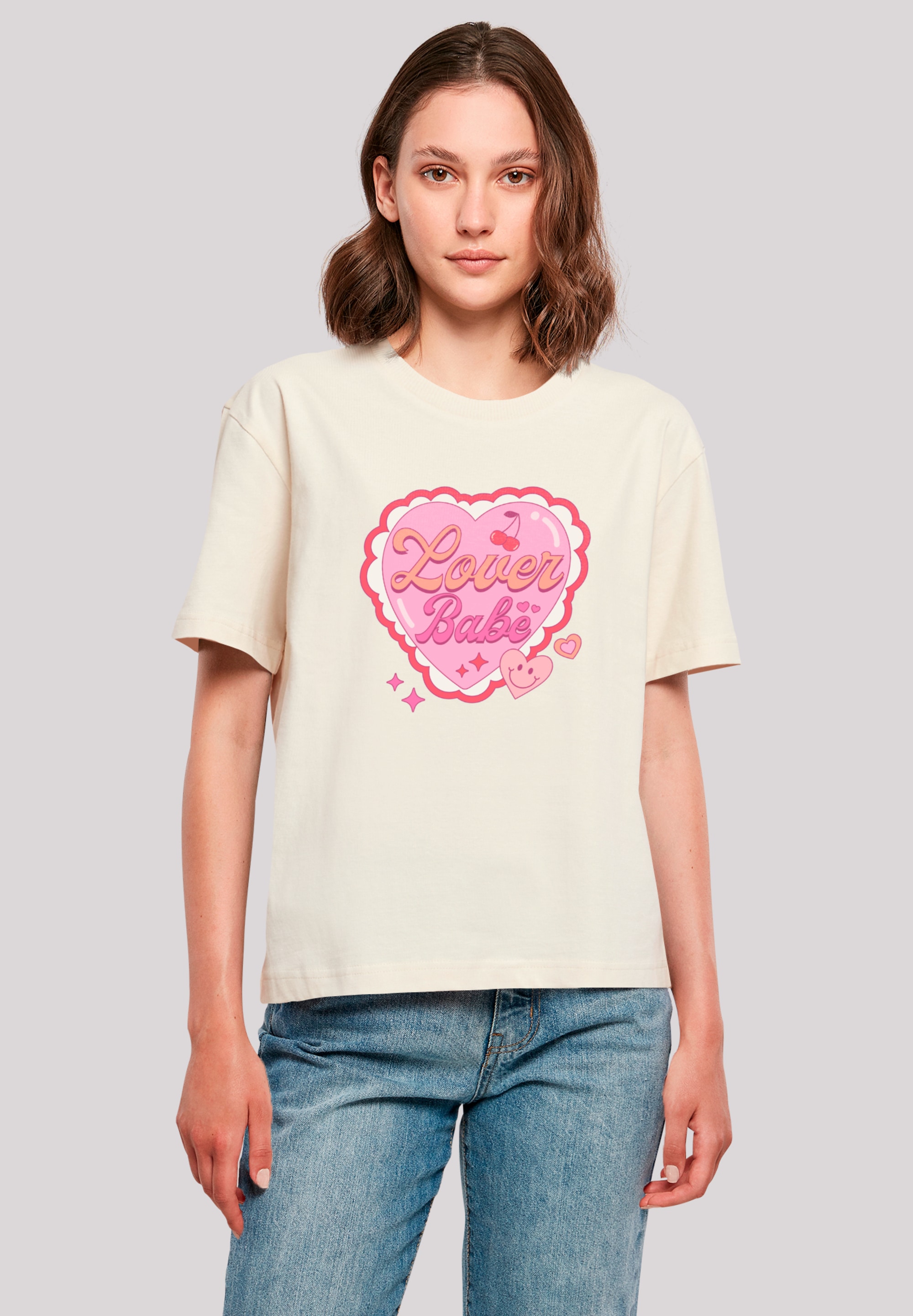 F4NT4STIC T-Shirt "Lover Babe Valentinstag", Premium Qualität günstig online kaufen