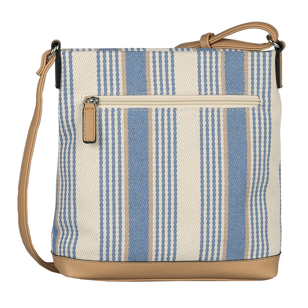 TOM TAILOR Umhängetasche »Gilda« Damen Schultertasche in sommerlichem Streifen-Look