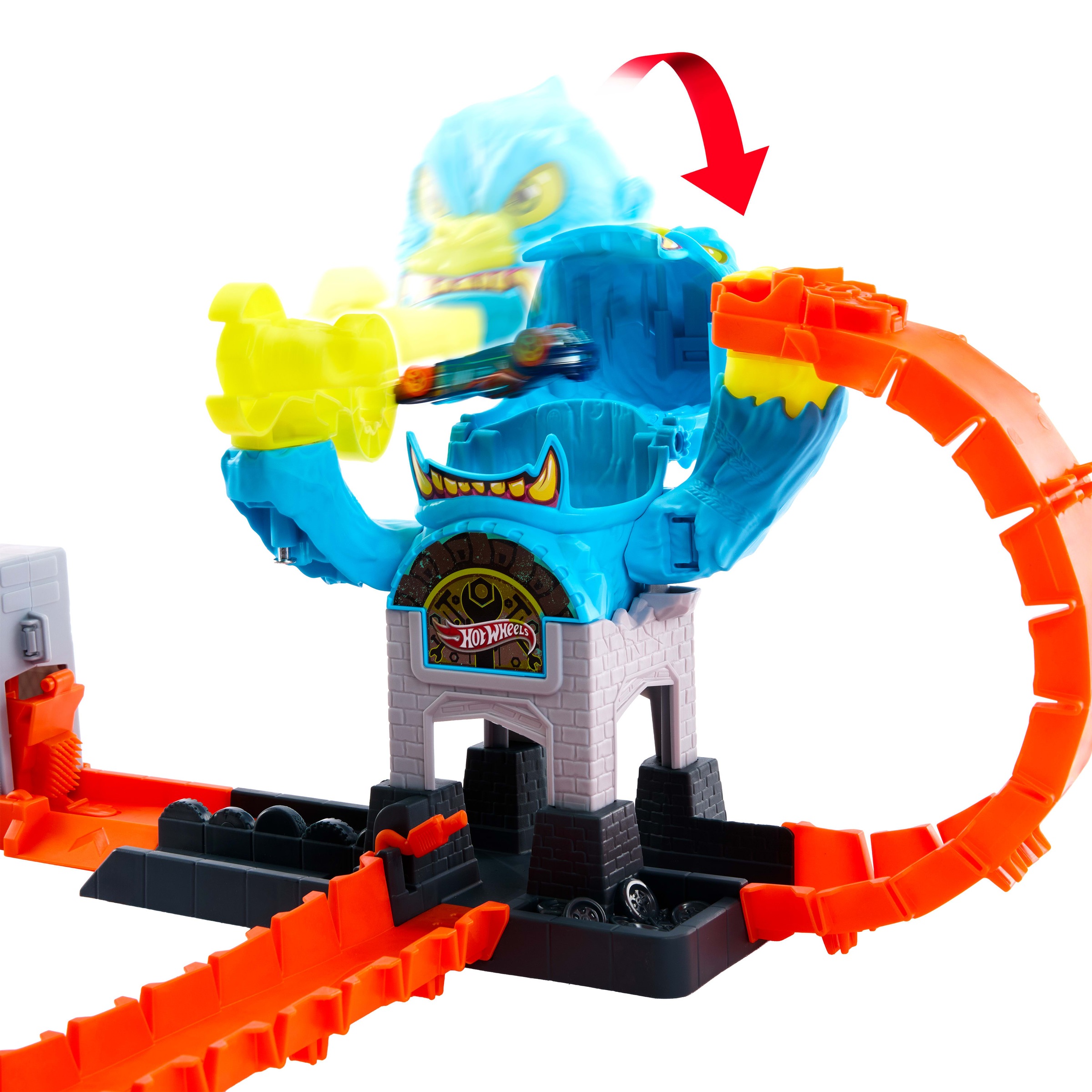 Hot Wheels Autorennbahn »Hot Wheels City Gigantischer Gorilla Angriff«