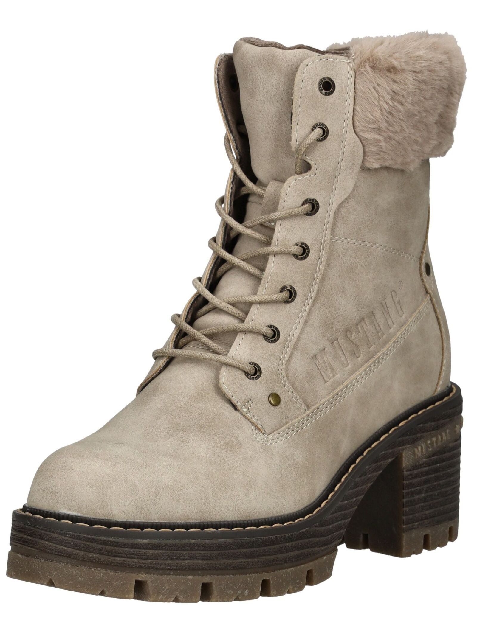 Mustang Shoes High-Heel-Stiefelette "Mustang Shoes Stiefelette Lederimitat/ günstig online kaufen