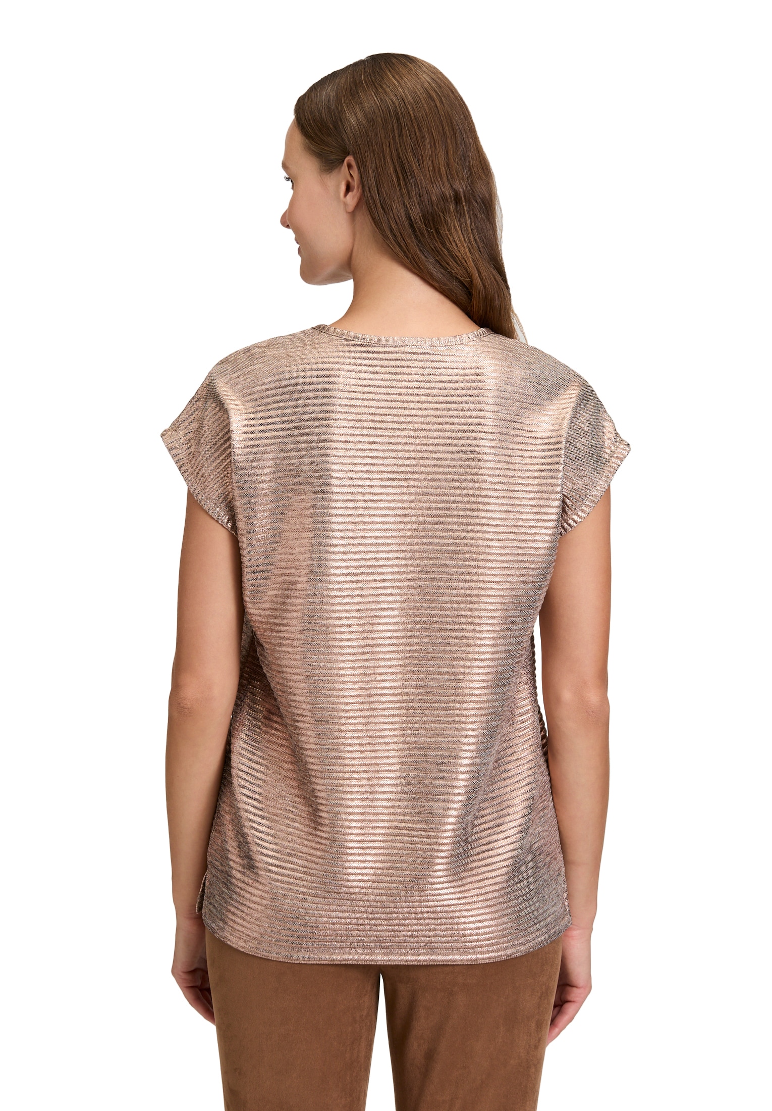Betty Barclay Kurzarmshirt »Betty Barclay Casual-Shirt mit Glanzeffekt«, (1 tlg.)