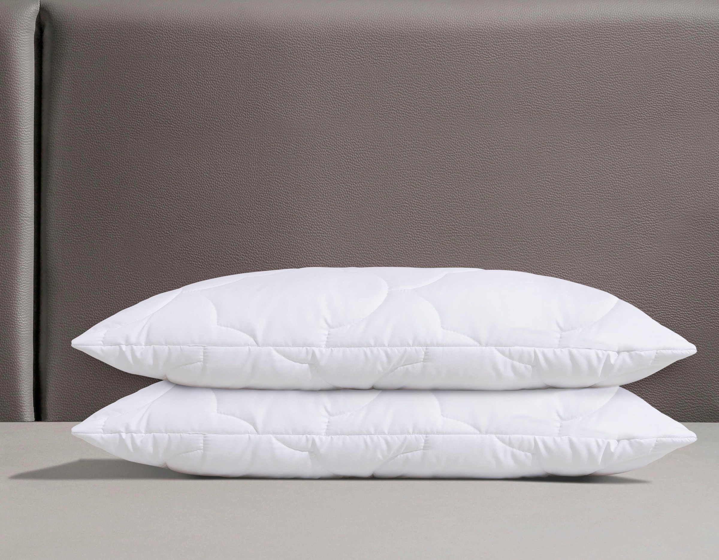 OTTO home Microfaserkissen "Mondschein, Kopfkissen 1-tlg. oder 2-tlg. 40x80 oder 80x80 cm" Füllung: Faserbaellchen Spar-Set, 2 Stk. tlg. Kissen, allergiker geeignet (für Hausstauballergiker)