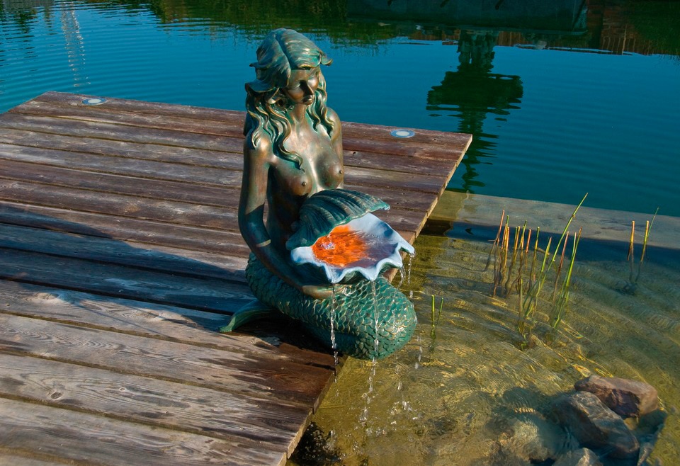 Ubbink Teichfigur "Wasserspiel Meerjungfrau" günstig online kaufen